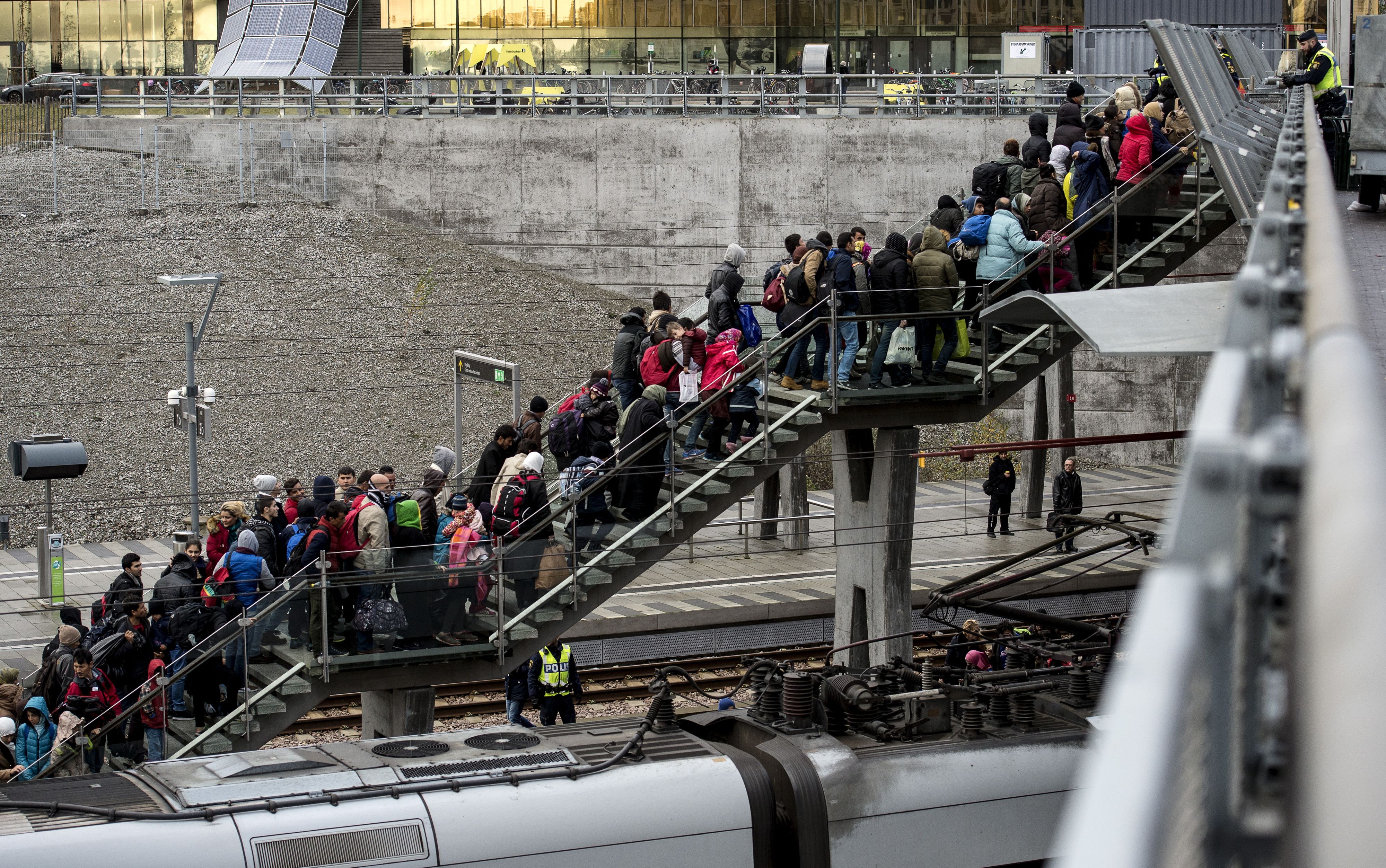 Schweden fährt seit der Flüchtlingskrise 2015 (hier im Bild) eine strikte Migrationspolitik.