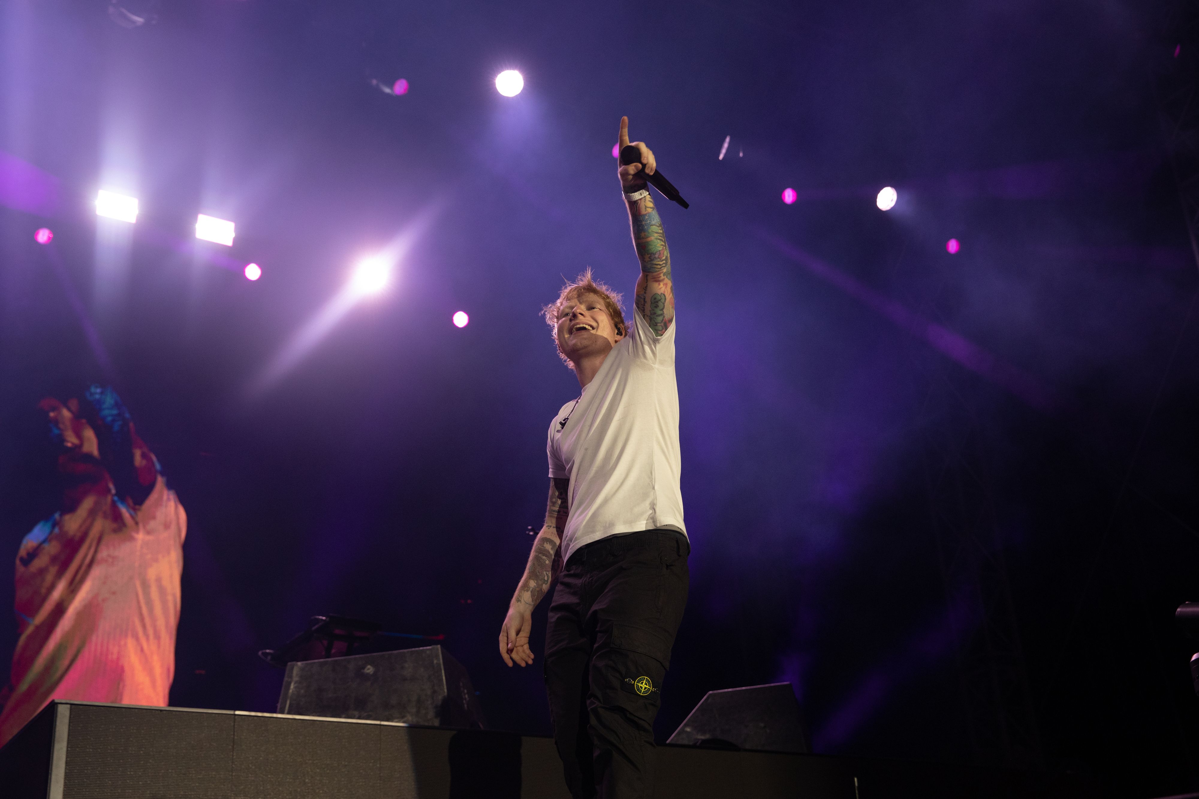Ed Sheeran bei seinem Auftritt am Frequency-Festival in St. Pölten 2024