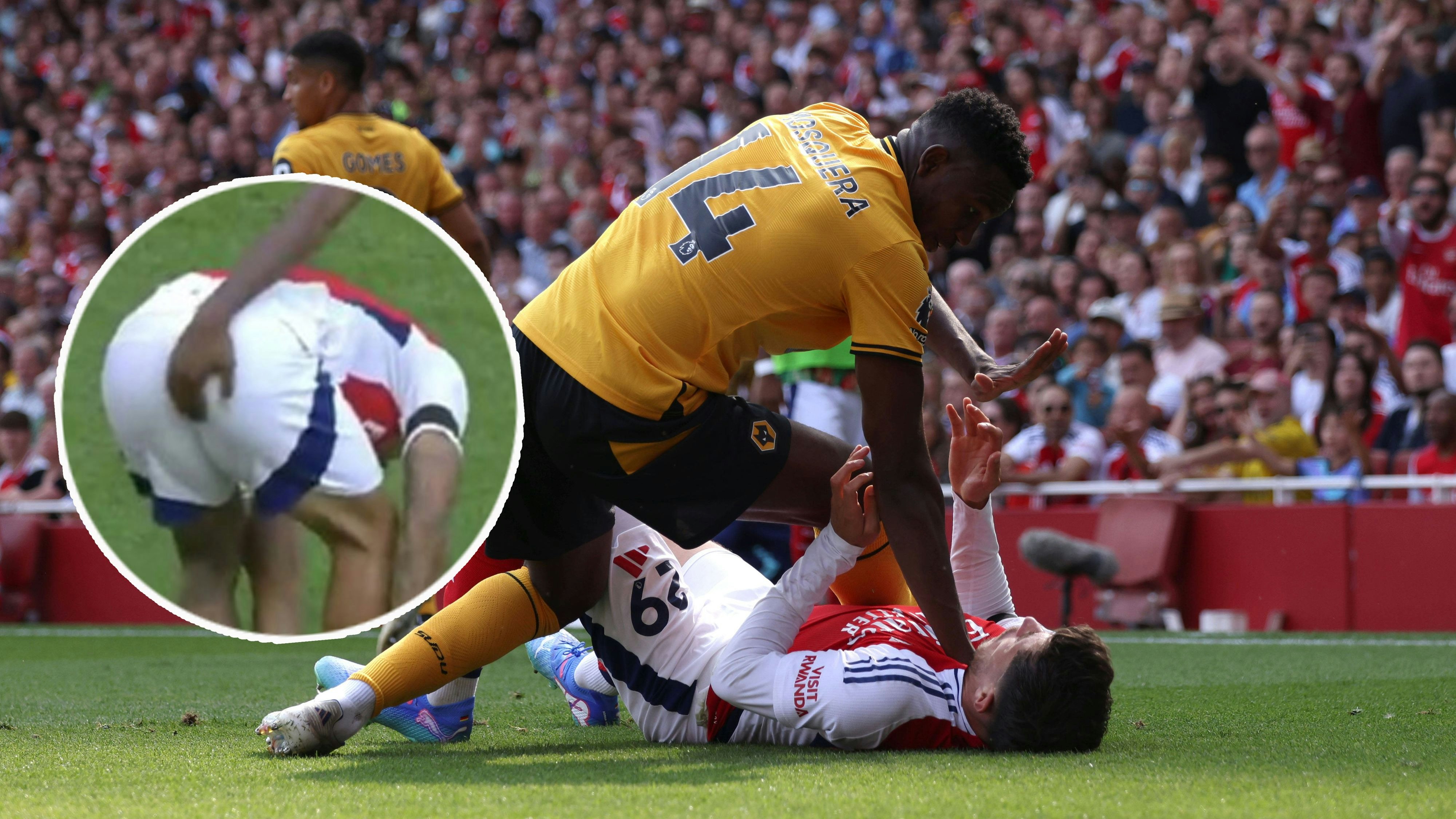 Mosquera wurde beim Premier-League-Debüt handgreiflich.