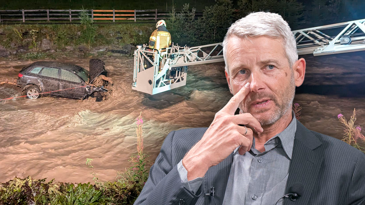 Klimaprofessor Reinhard Steurer sagt, dass die letzten zehn Jahre Treibhausgas-Ausstoß noch nicht in der Heftigkeit aktueller Unwetter eingepreist sind.