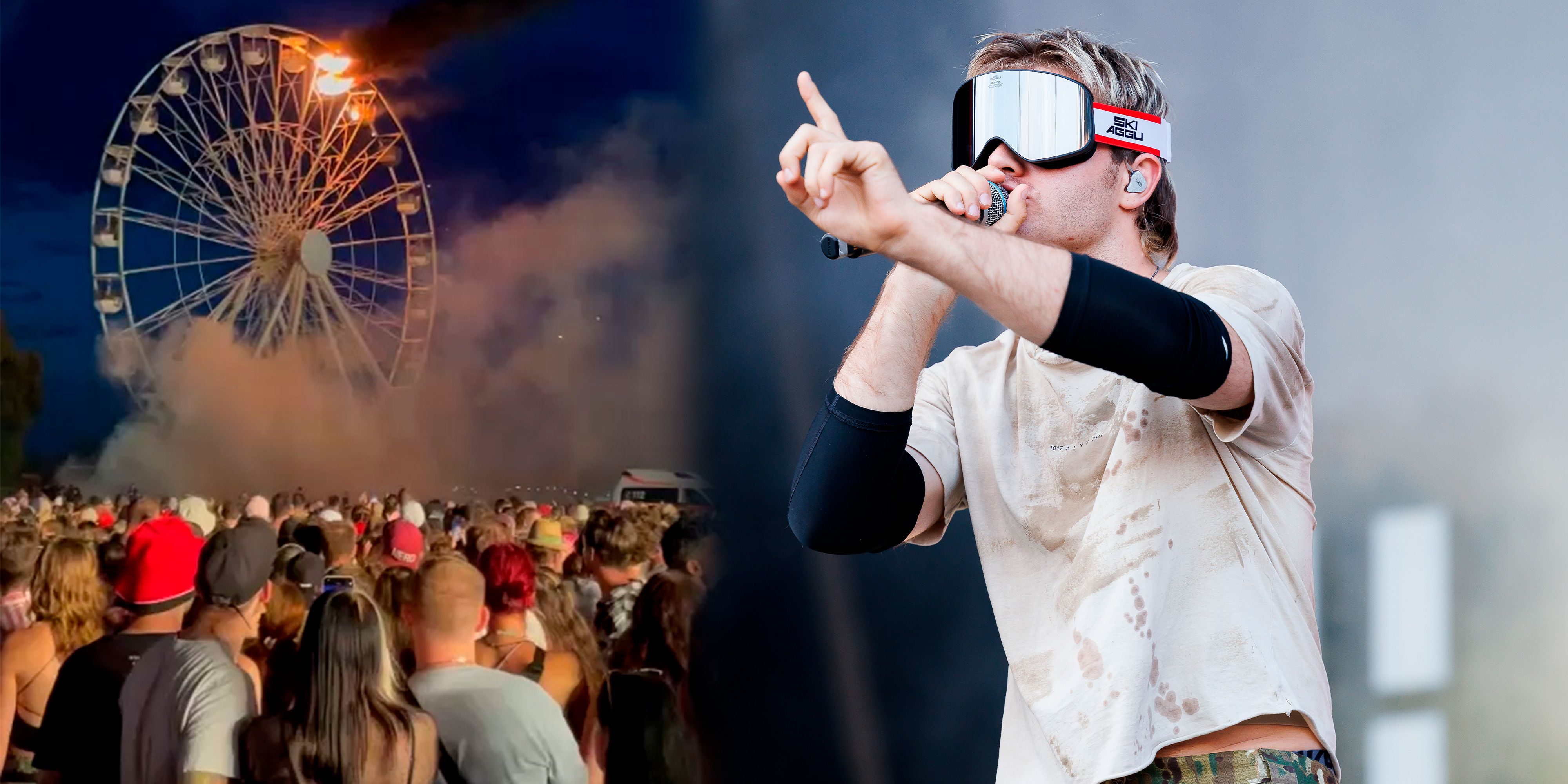 Ski Aggu brach Show nicht ab.