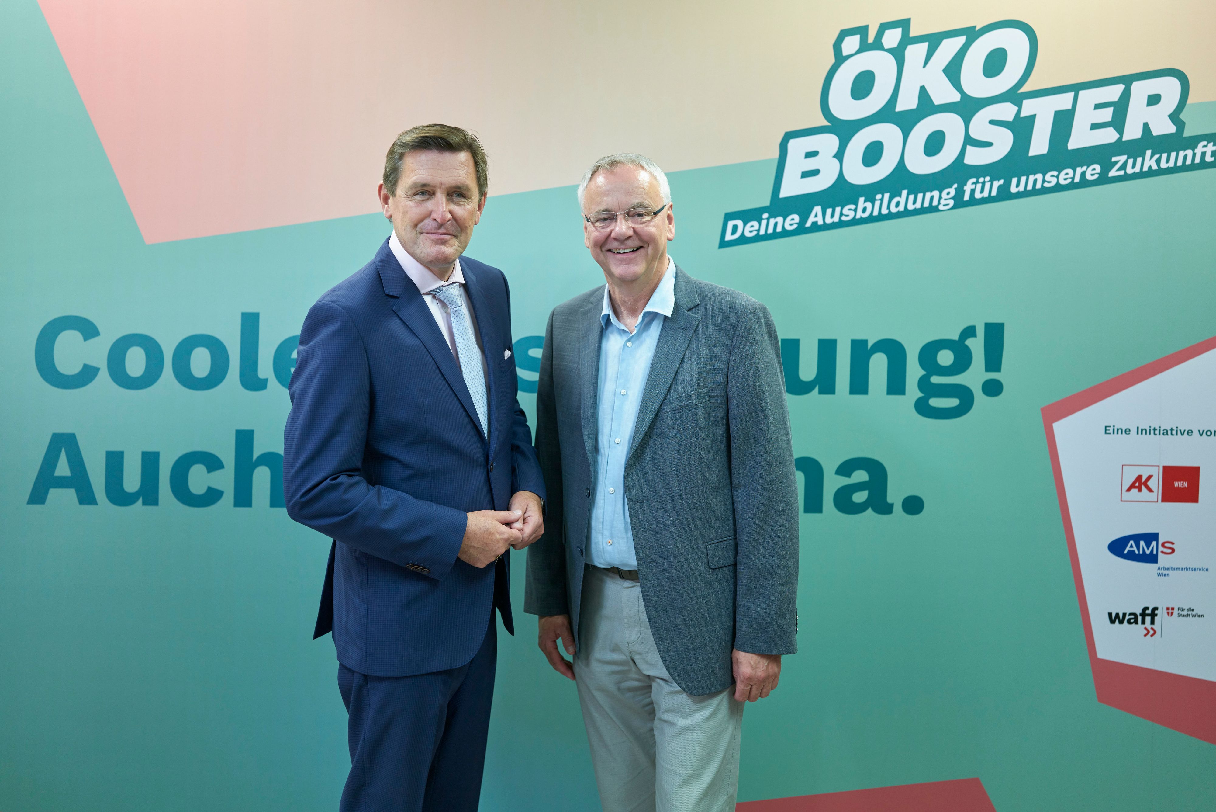 Stadtrat Peter Hanke und Fritz Meißl (v.l.).