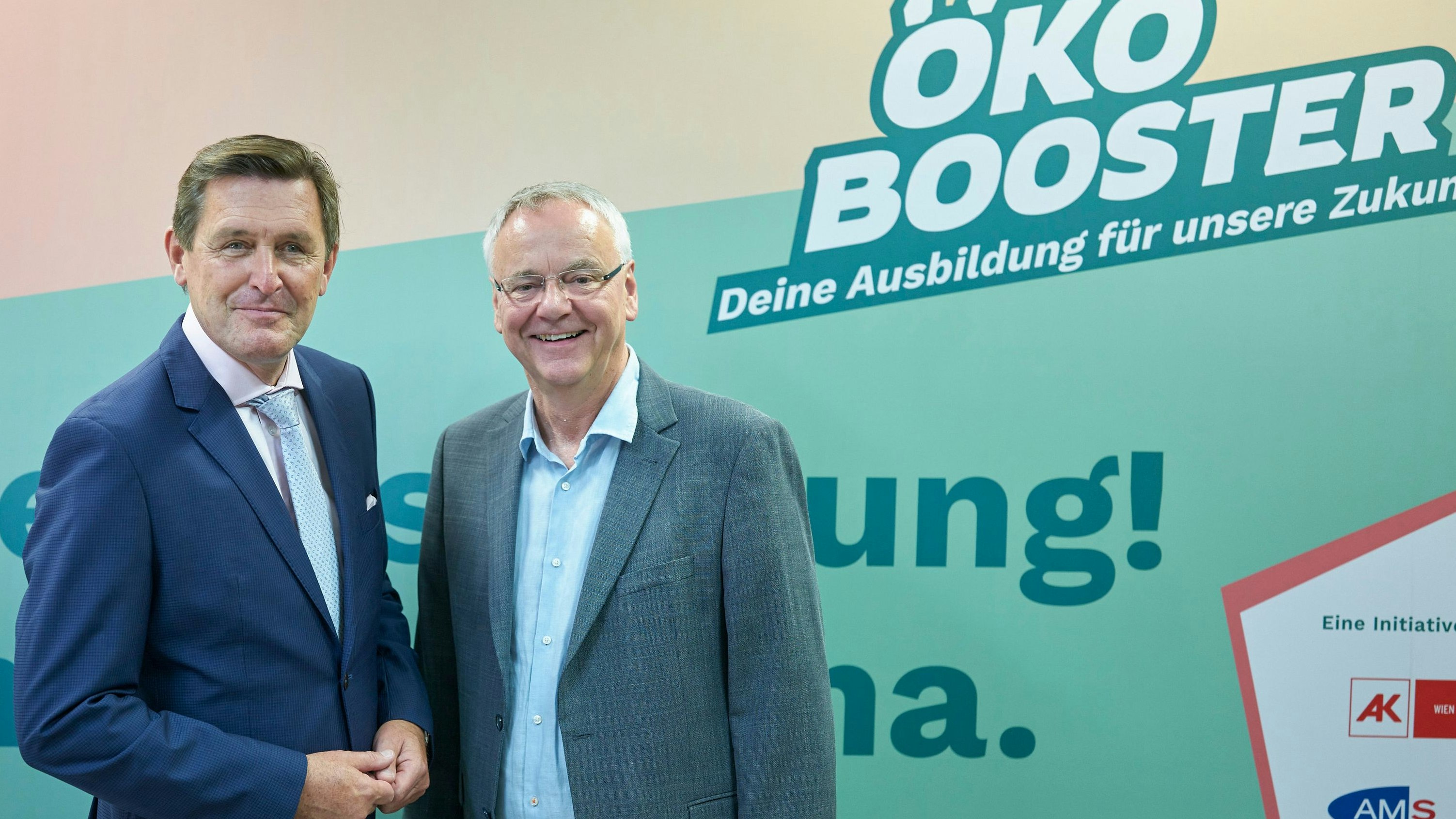 Stadtrat Peter Hanke und Fritz Meißl (v.l.).