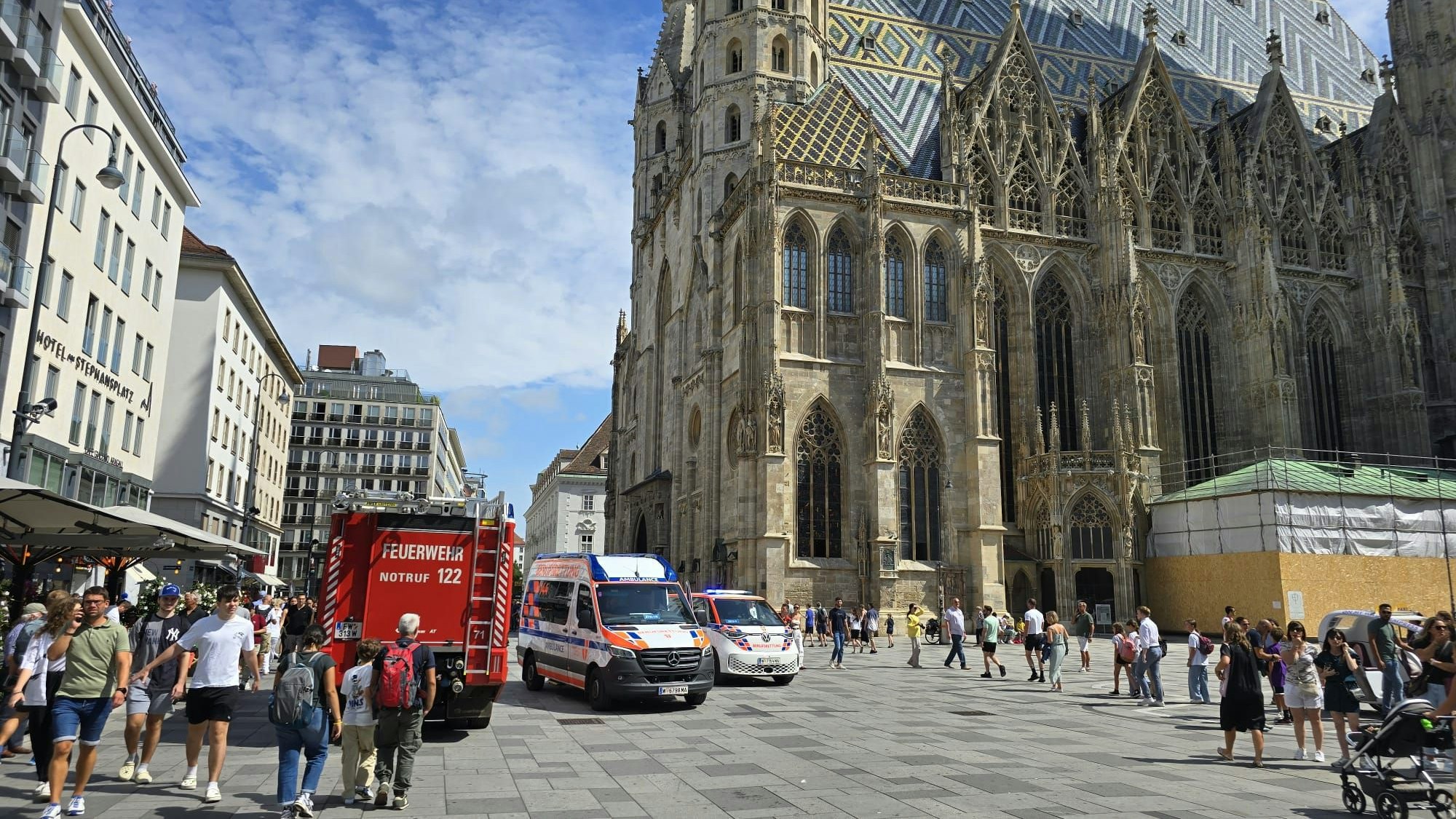 Großeinsatz in der Wiener City