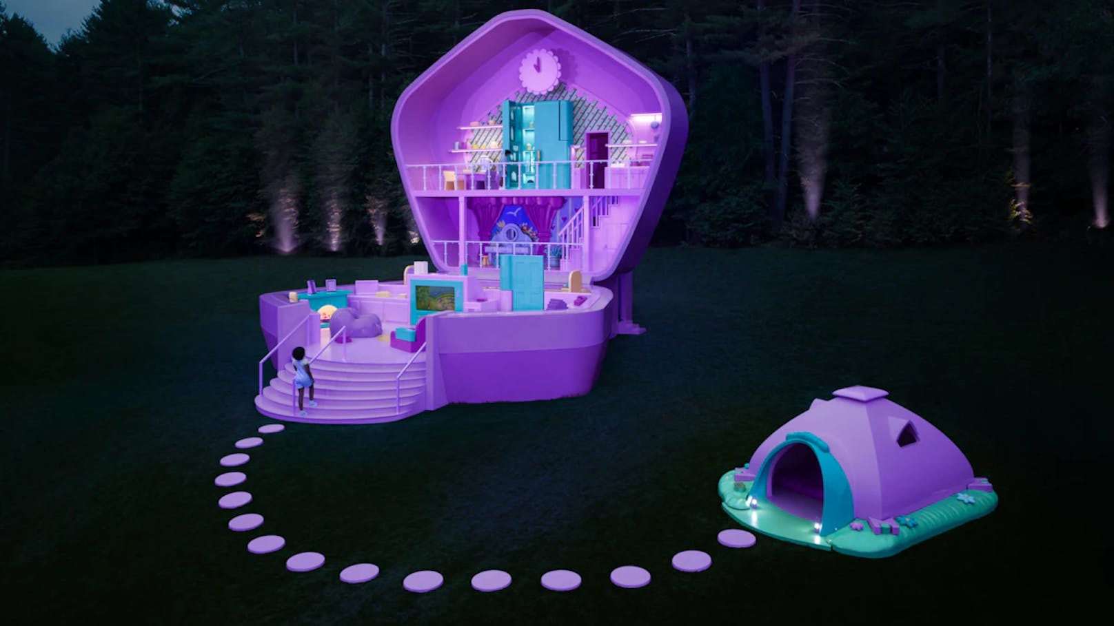 Das Polly Pocket Haus steht vom 12. bis 14. September für drei Übernachtungen bereit, bei der jeweils vier Gäste einchecken können. Der Anmeldezeitraum läuft vom 21. bis zum 28. August und ist <a href="https://www.airbnb.de/rooms/1177661634882168657?_set_bev_on_new_domain=1723196949_EAY2EwMTEwMDA3Nz&amp;source_impression_id=p3_1723196961_P3dpYcHWyc0JbuyV" target="_blank">hier</a> zu finden.