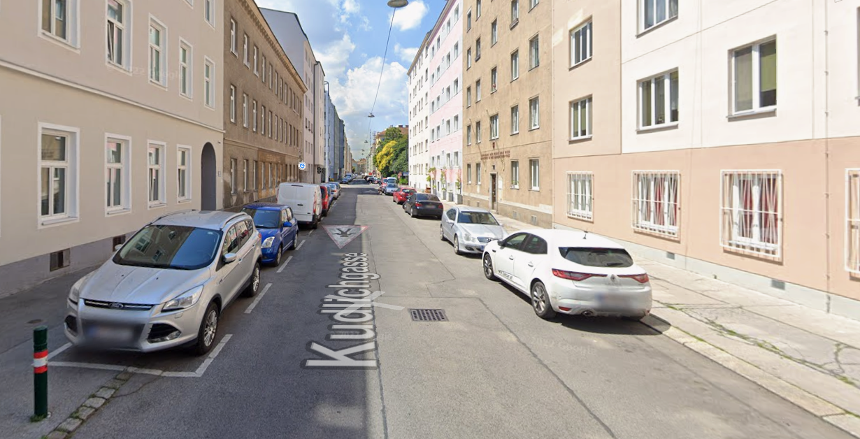 Blick in die Kudlichgasse in Wien-Favoriten.