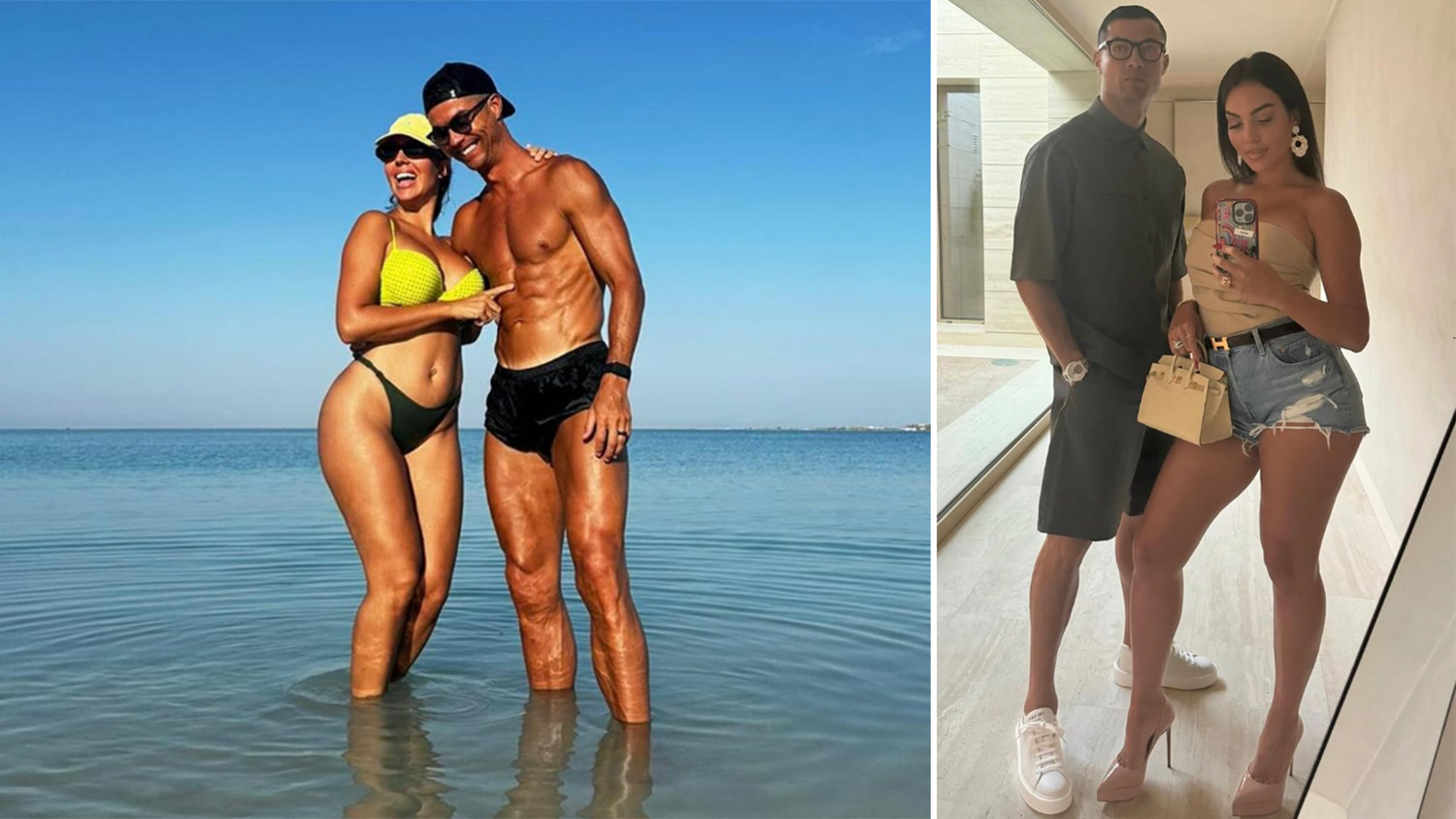 Cristiano Ronaldo mit seiner Freundin Georgina Rodriguez