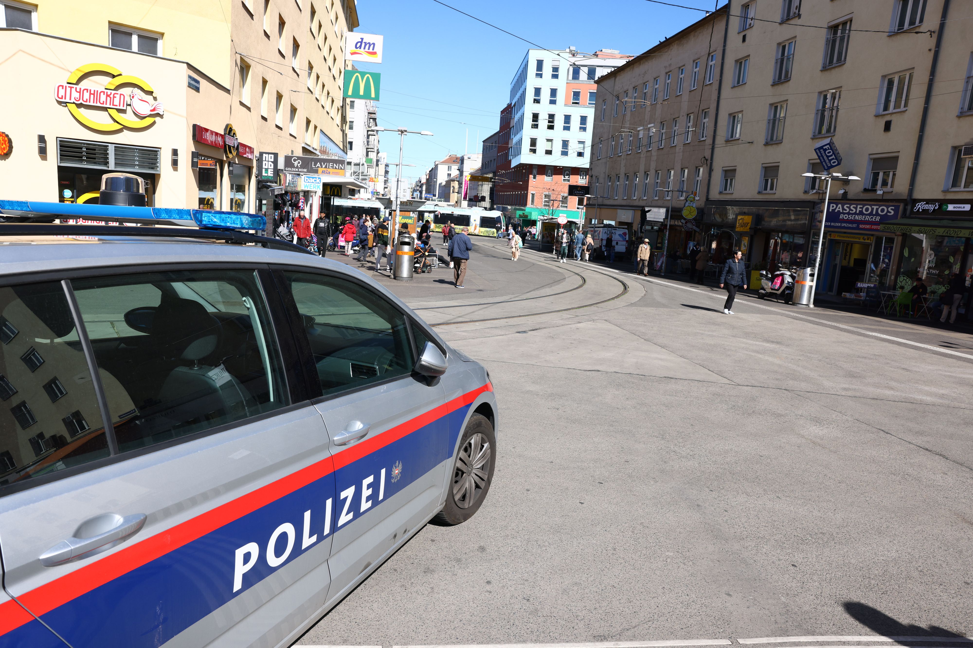 Archivbild eines Polizeieinsatzes in Wien-Favoriten.