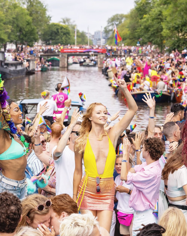 Kaleen bei der Pride in Amsterdam 