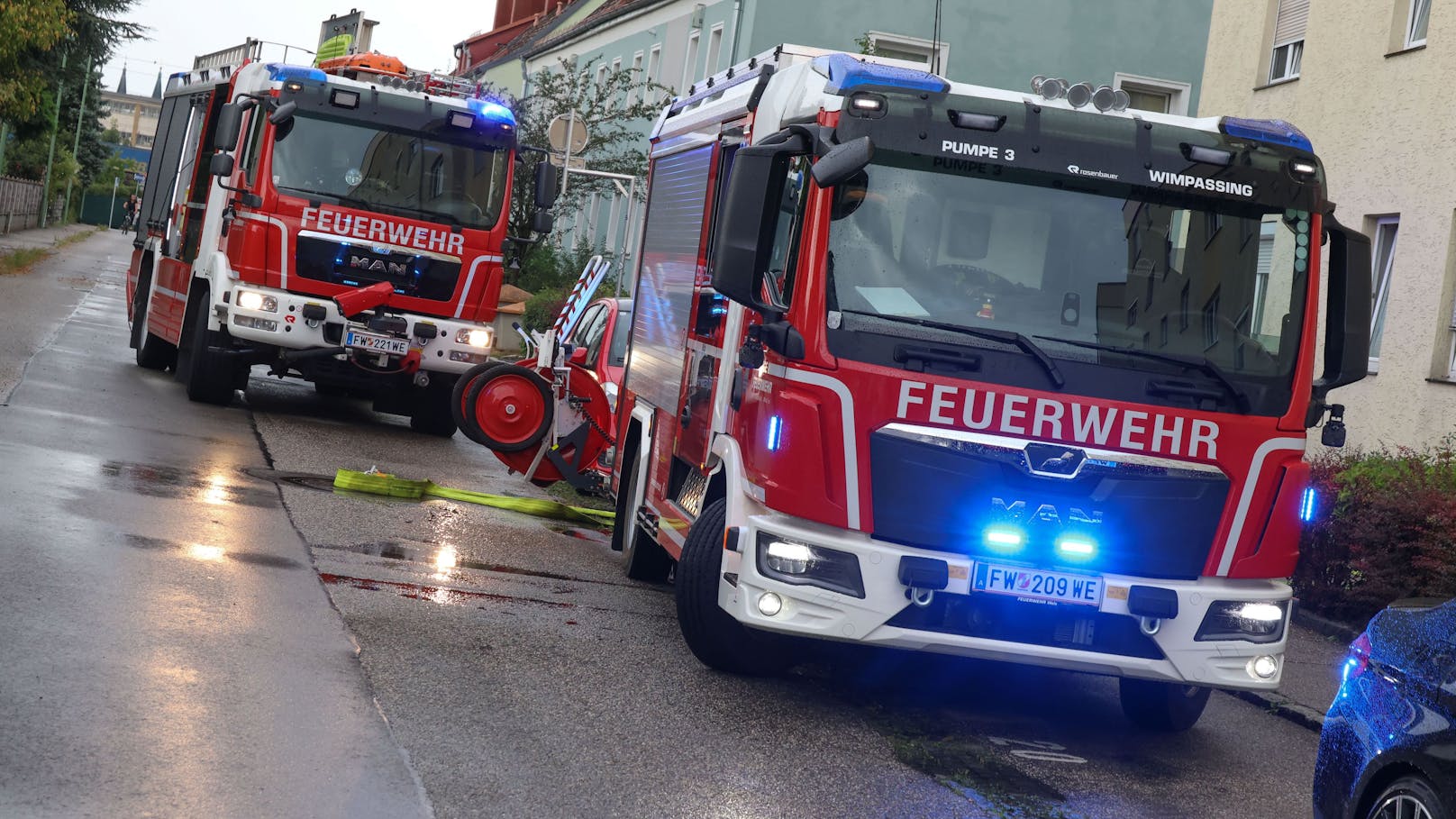 Angesichts der neuerlichen schweren Unwetter kamen die Feuerwehrler nicht zum Verschnaufen.