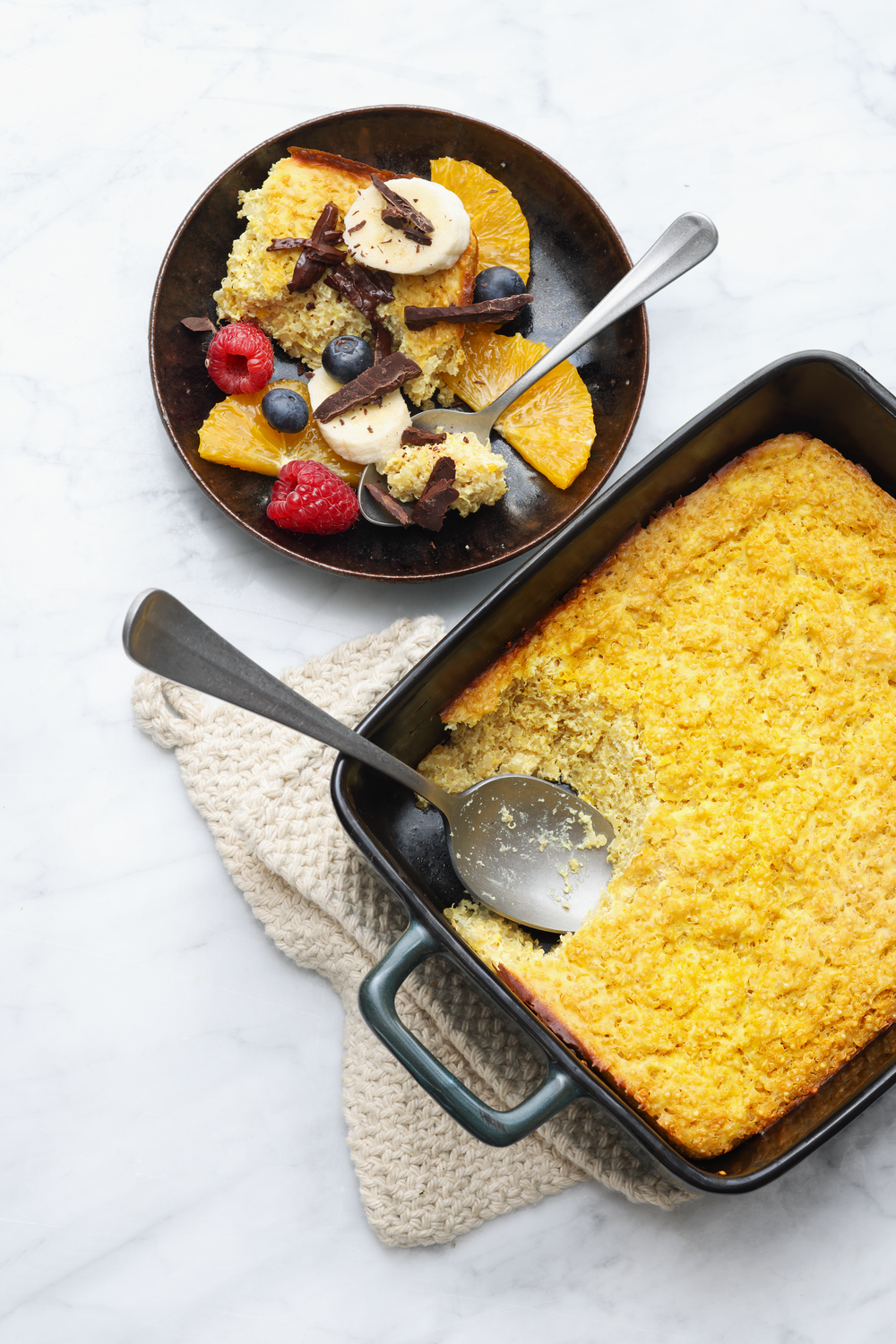 Quinoa-Orangen-Auflauf