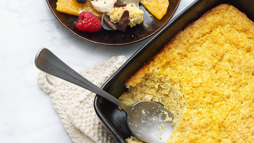 Quinoa-Orangen-Auflauf