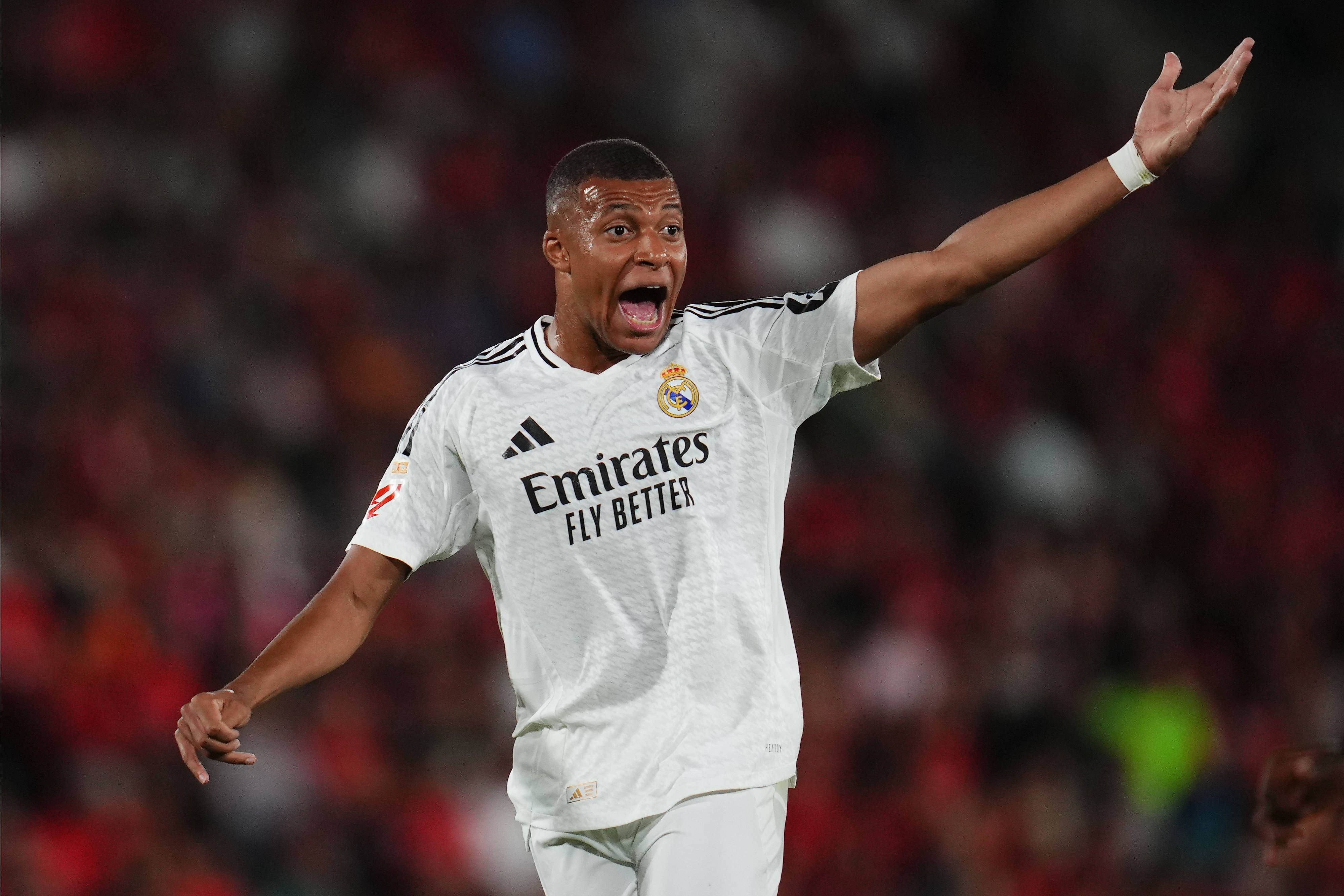 Kylian Mbappe im Trikot von Real Madrid.