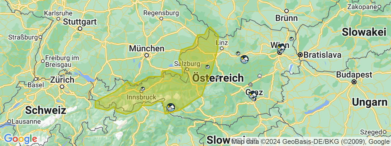 Experten warnen am Dienstag vor schweren Gewittern.