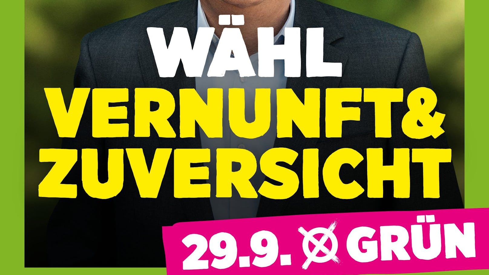 Am Montag präsentierten die Grünen ihre erste Plakatwelle unter dem Motto: "Wähl als gäb's ein Morgen".