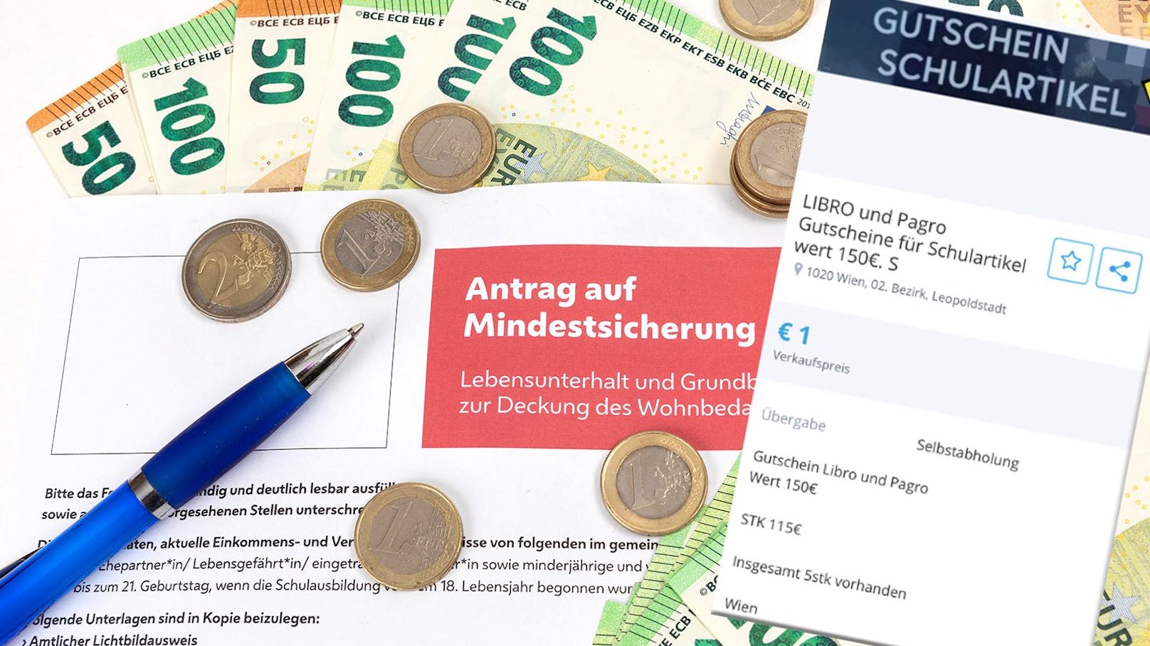 Mindestsicherungs-Bezieher wollen Gutscheine loswerden