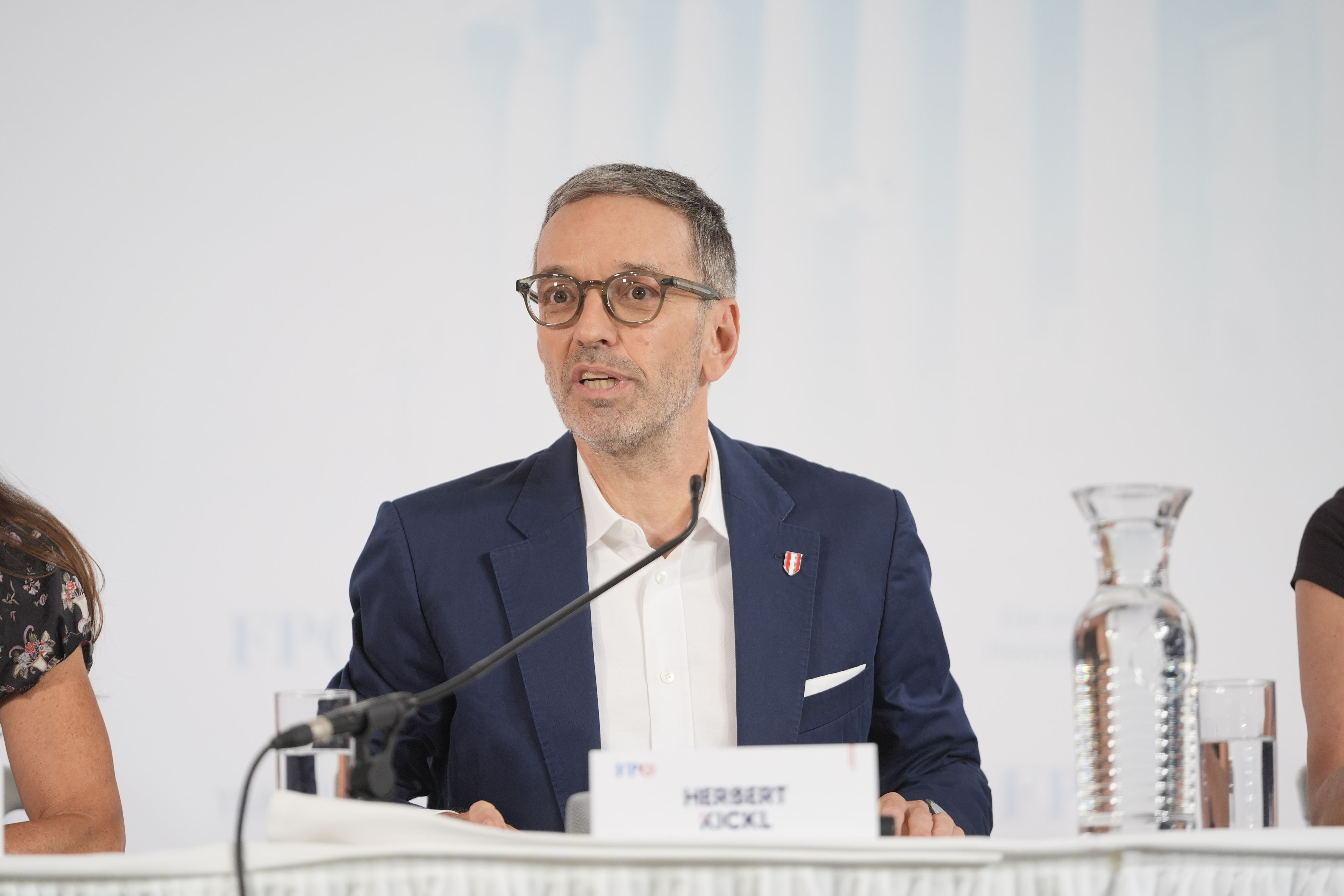 Herbert Kickl bei der Präsentation des FPÖ-Wahlprogramms am Mittwoch.