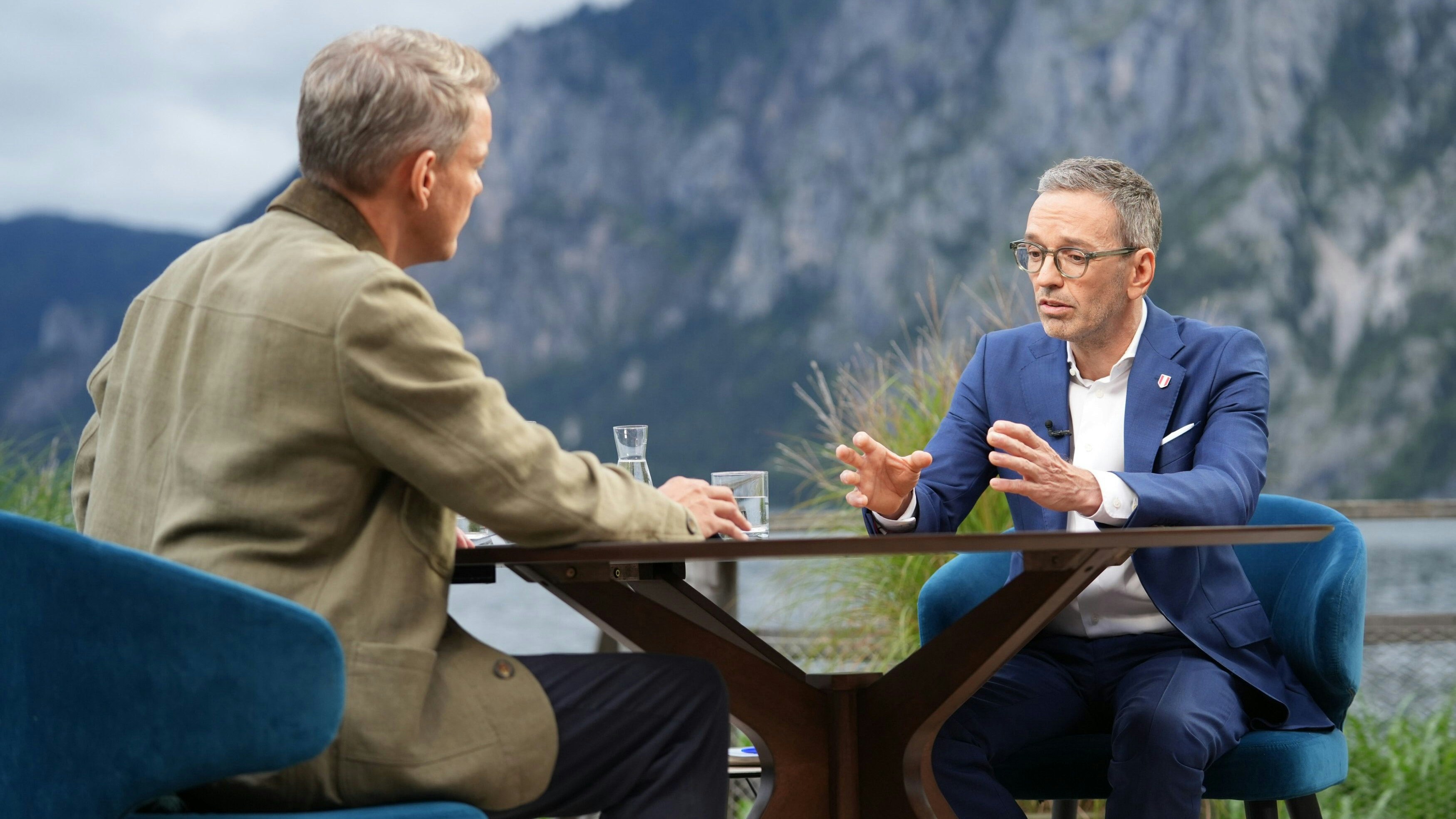 FPÖ-Chef Herbert Kickl im ORF-Sommergespräch mit Martin Thür