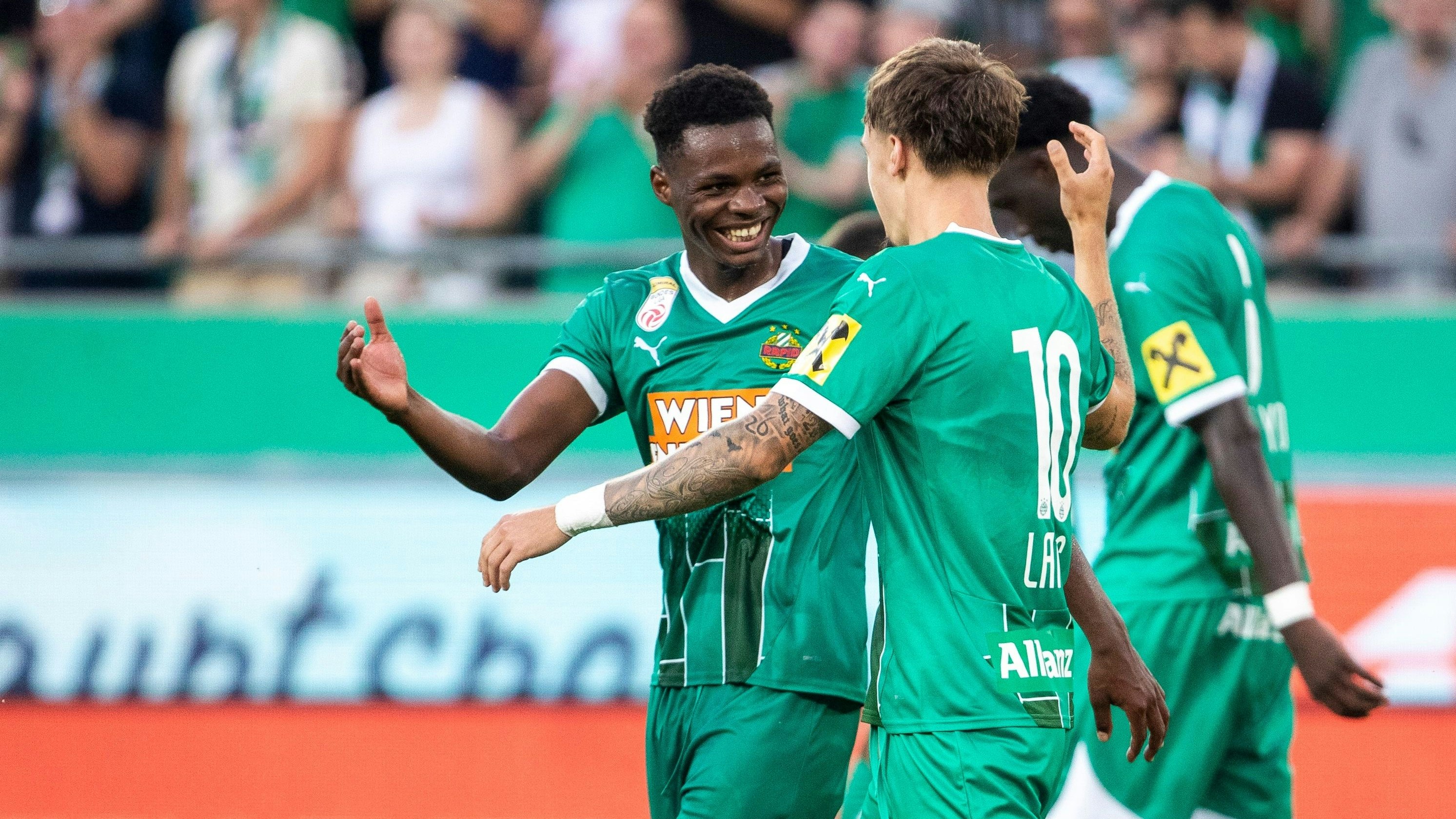 Sangare und Co. wollen im Felsenstadion jubeln.