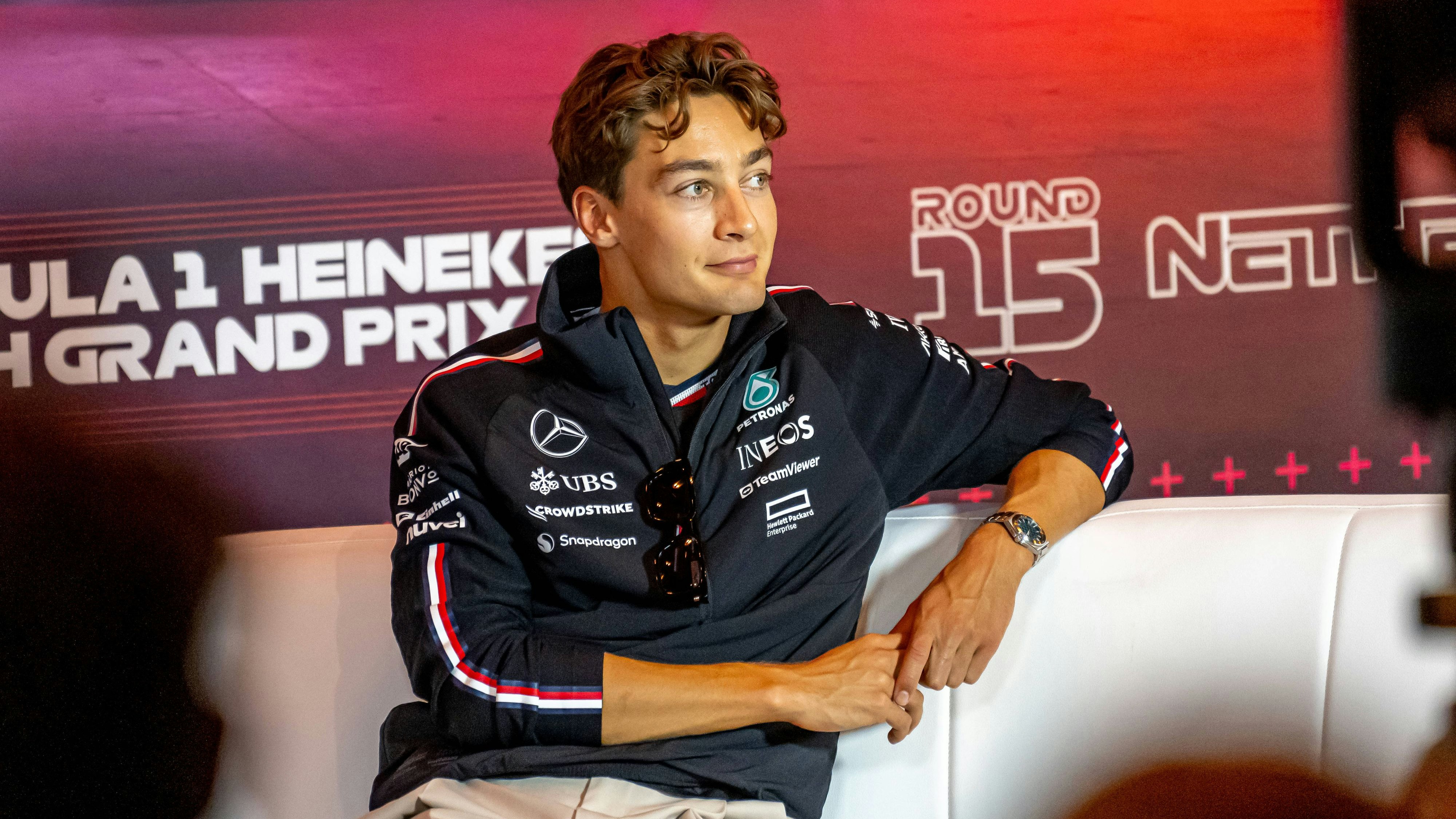 Mercedes-Mann George Russell spricht über die Spa-Disqualifikation. 