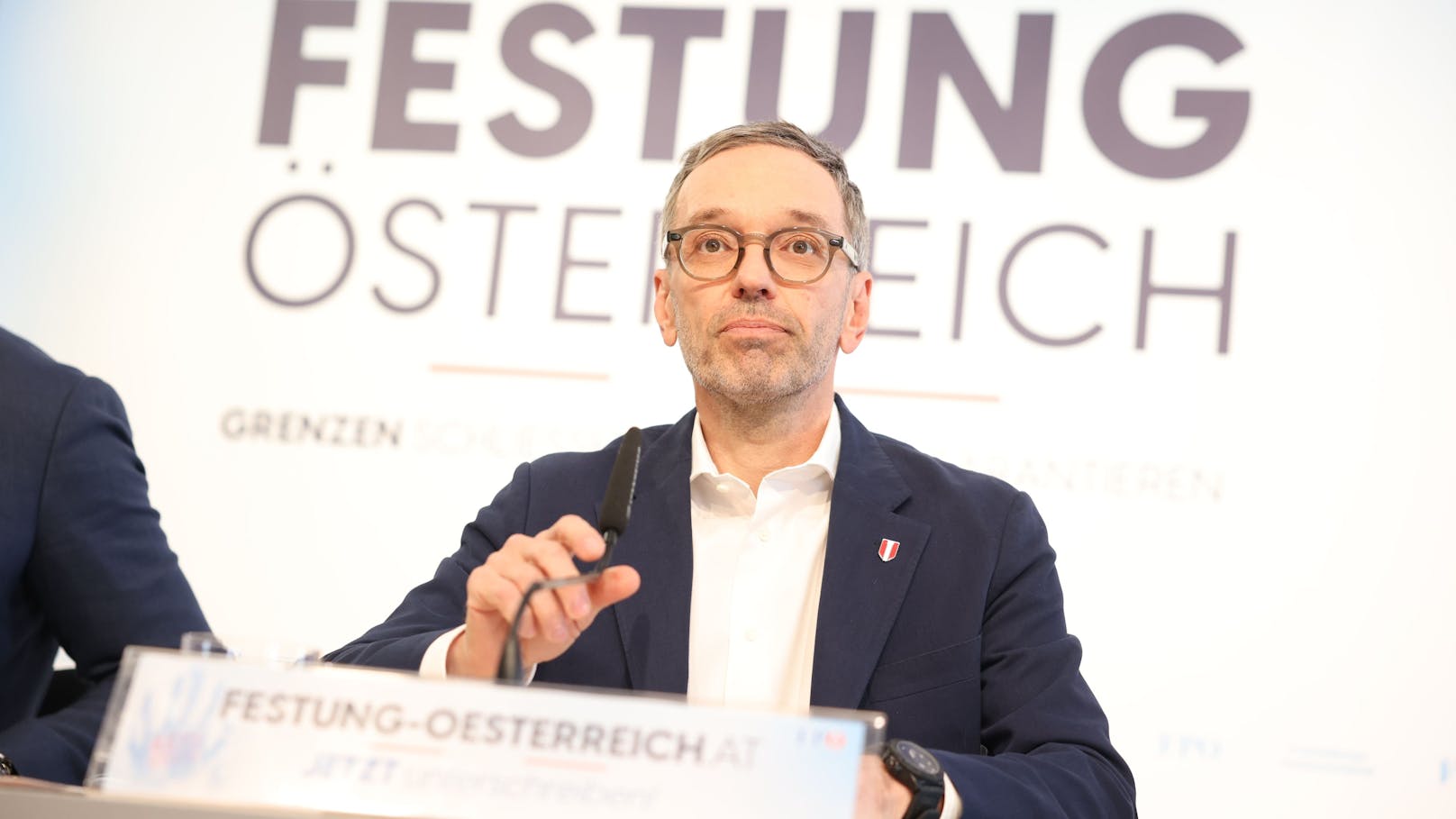 Herbert Kickl wünscht sich eine 'Festung Österreich'.