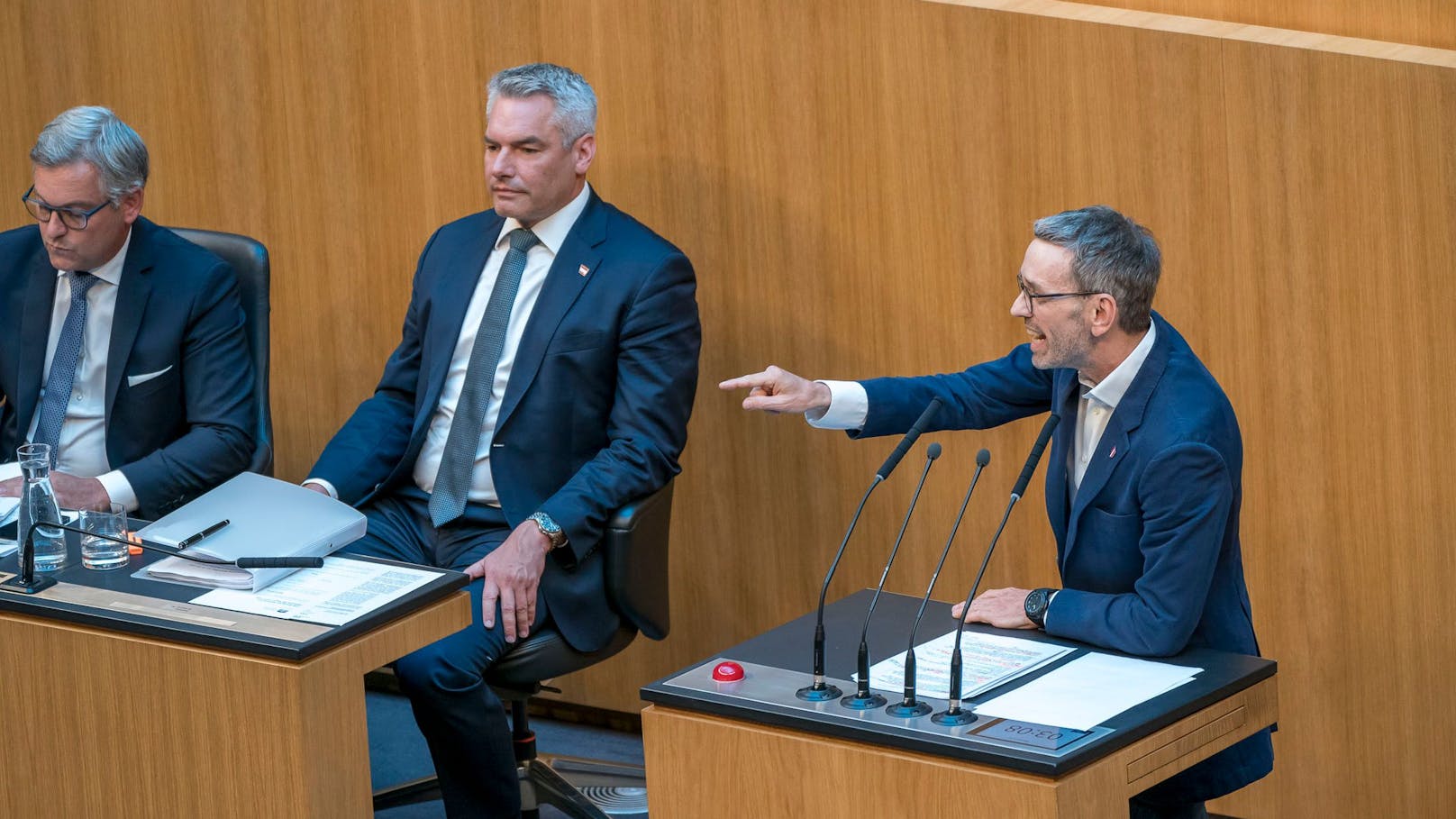 Herbert Kickl nimmt im Nationalrat bekanntermaßen kein Blatt vor den Mund.