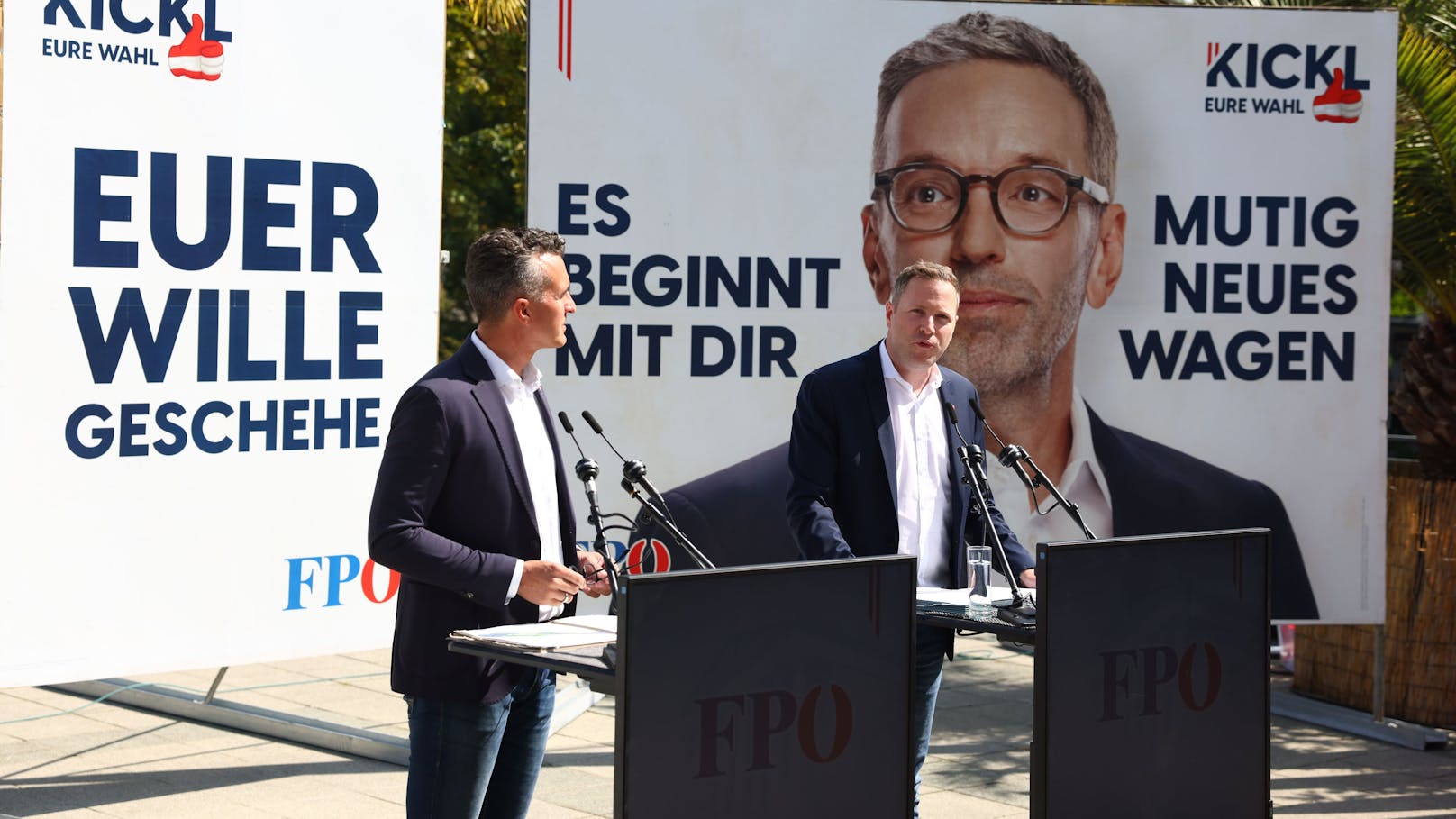 Am Freitag (23.08.2024) stellte die FPÖ ihre erste Plakatwelle für die Nationalratswahl vor.