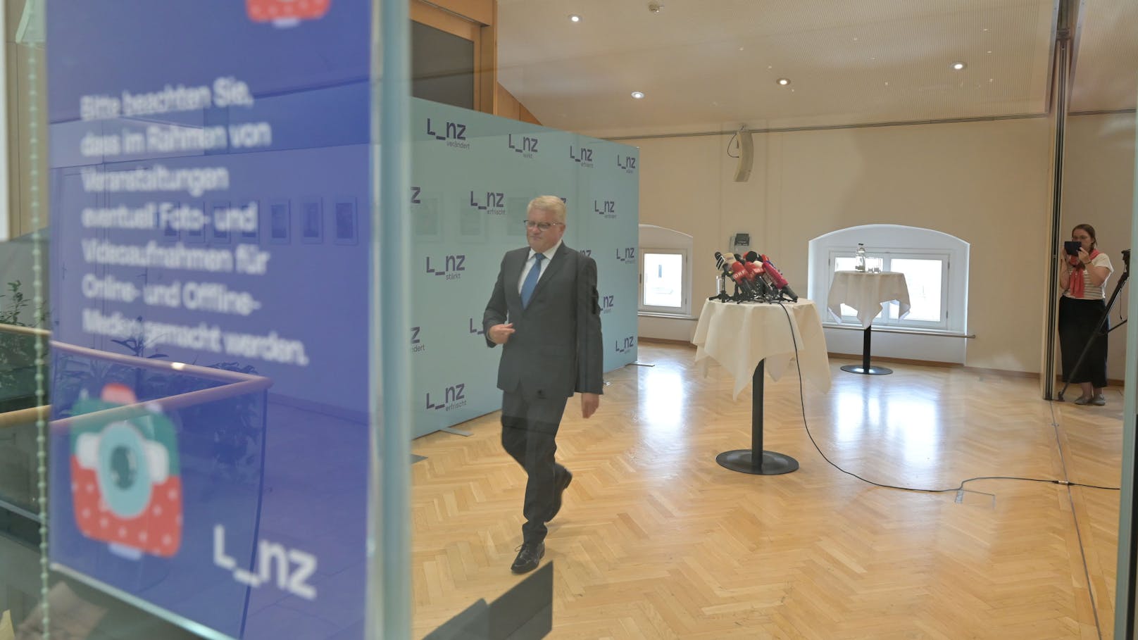 Die letzte Pressekonferenz als Bürgermeister: Klaus Luger zog Bilanz.