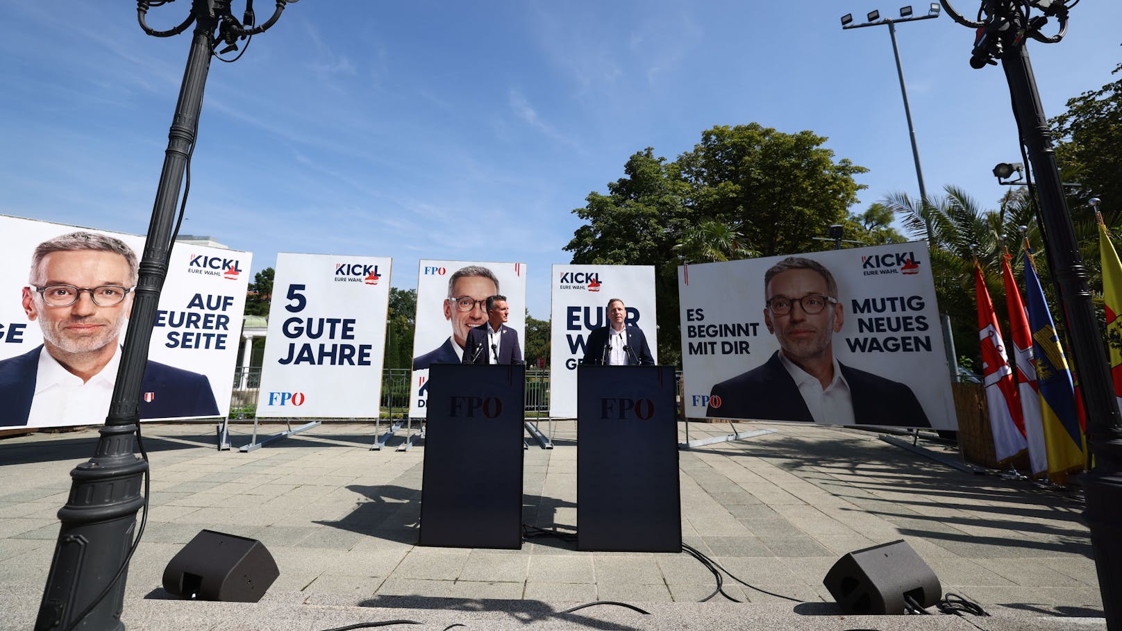 Am Freitag (23.08.2024) stellte die FPÖ ihre erste Plakatwelle für die Nationalratswahl vor.