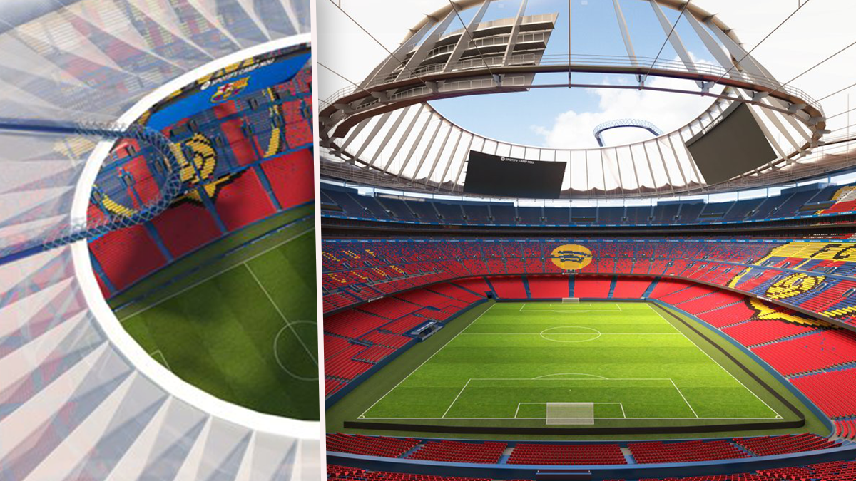 Ein erster Einblick: So soll das umgebaute Camp Nou ausschauen. 