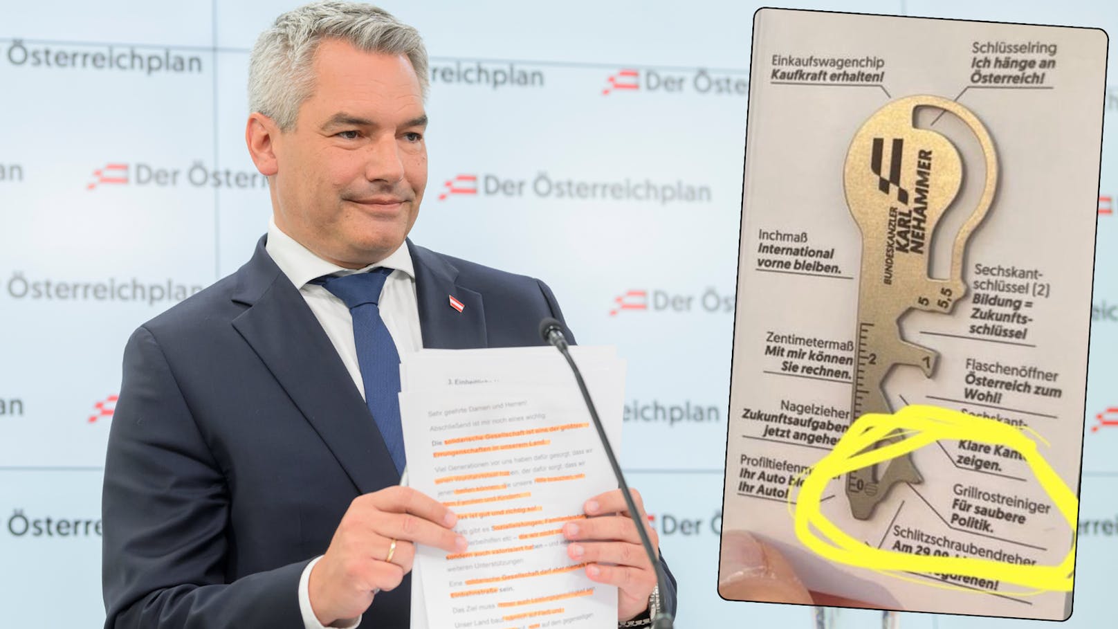 "Für saubere Politik": ÖVP verteilt "Grillrostreiniger"