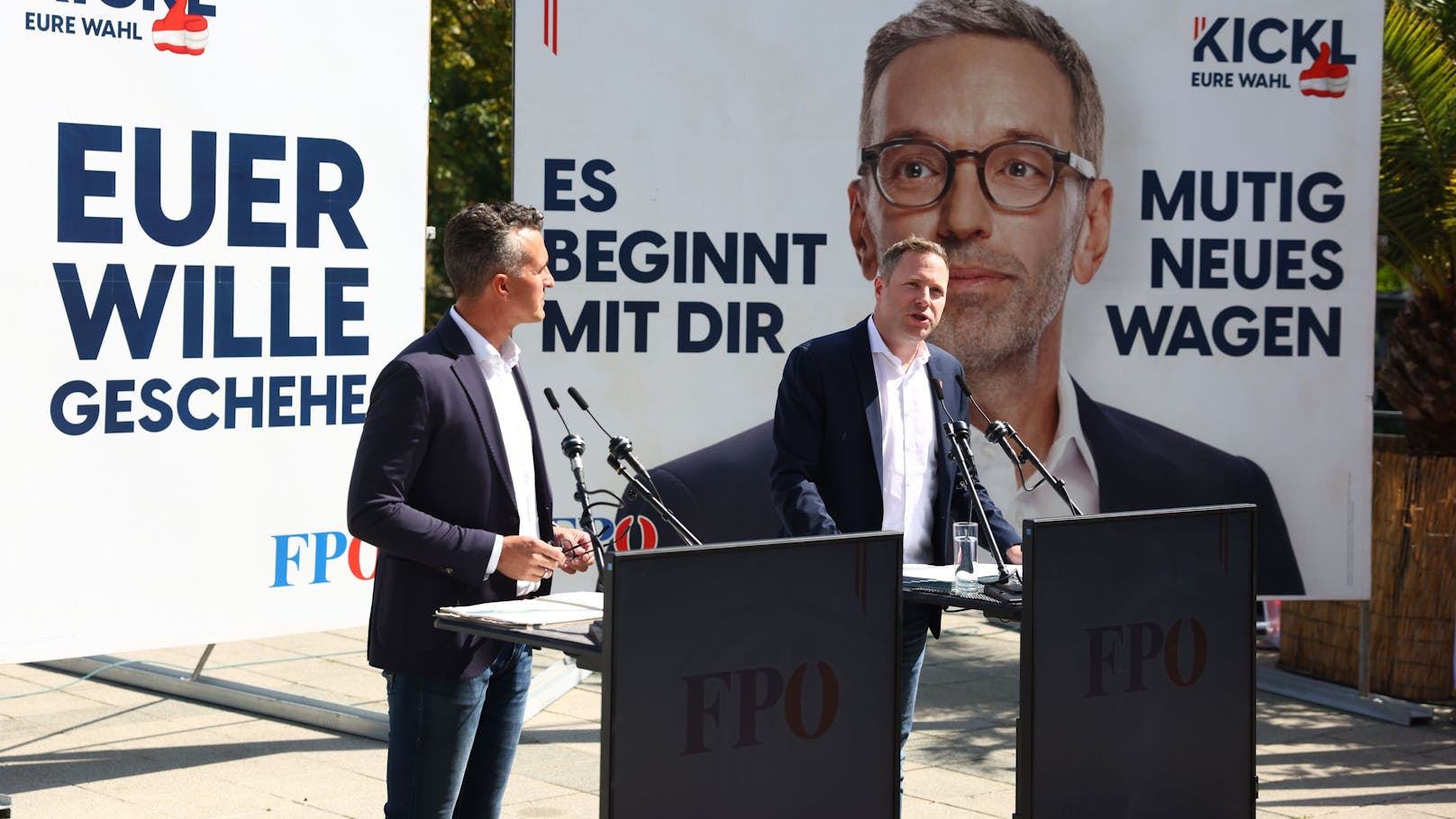 Am Freitag (23.08.2024) stellte die FPÖ ihre erste Plakatwelle für die Nationalratswahl vor.