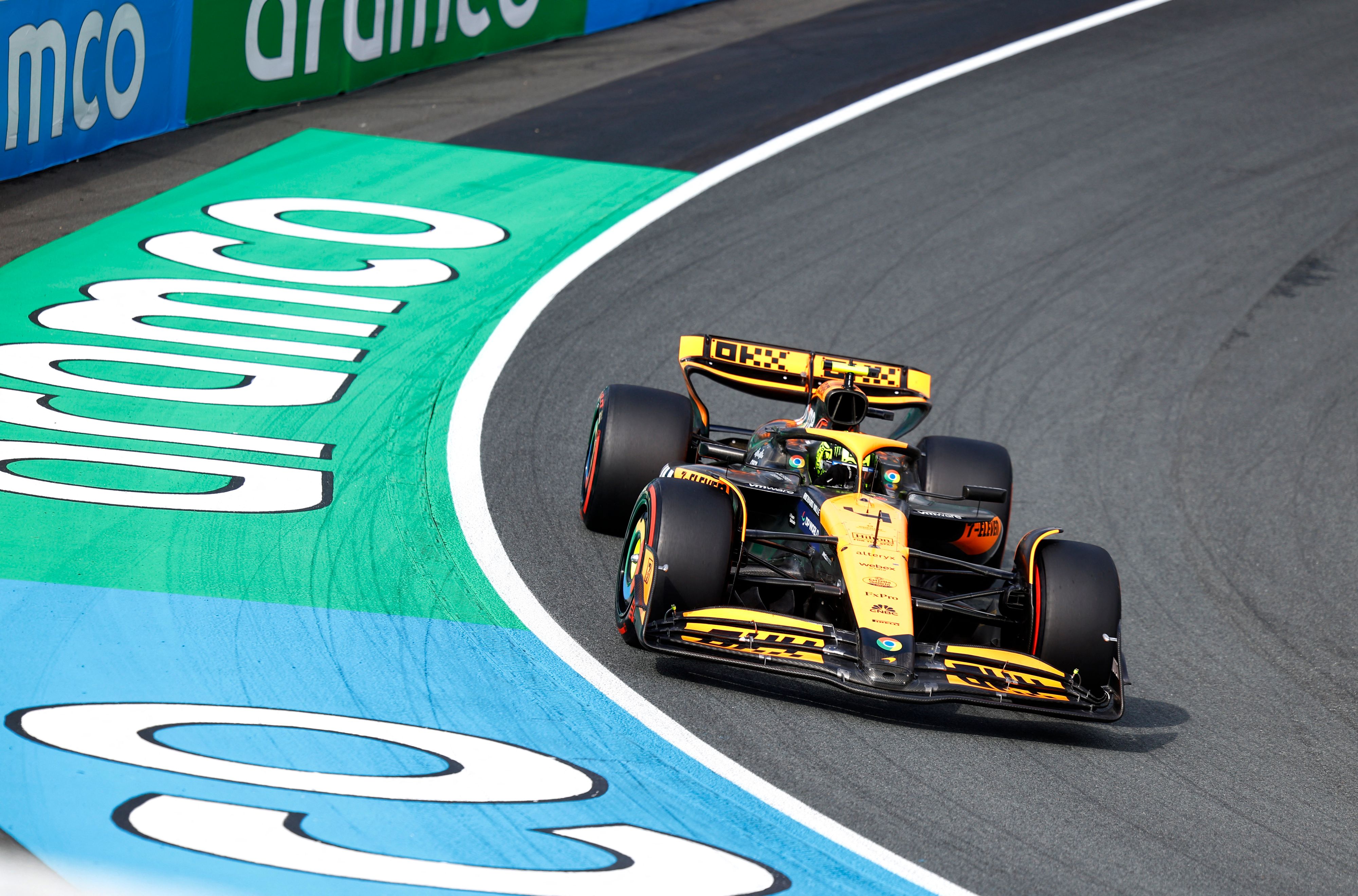 McLaren-Mann Lando Norris. 