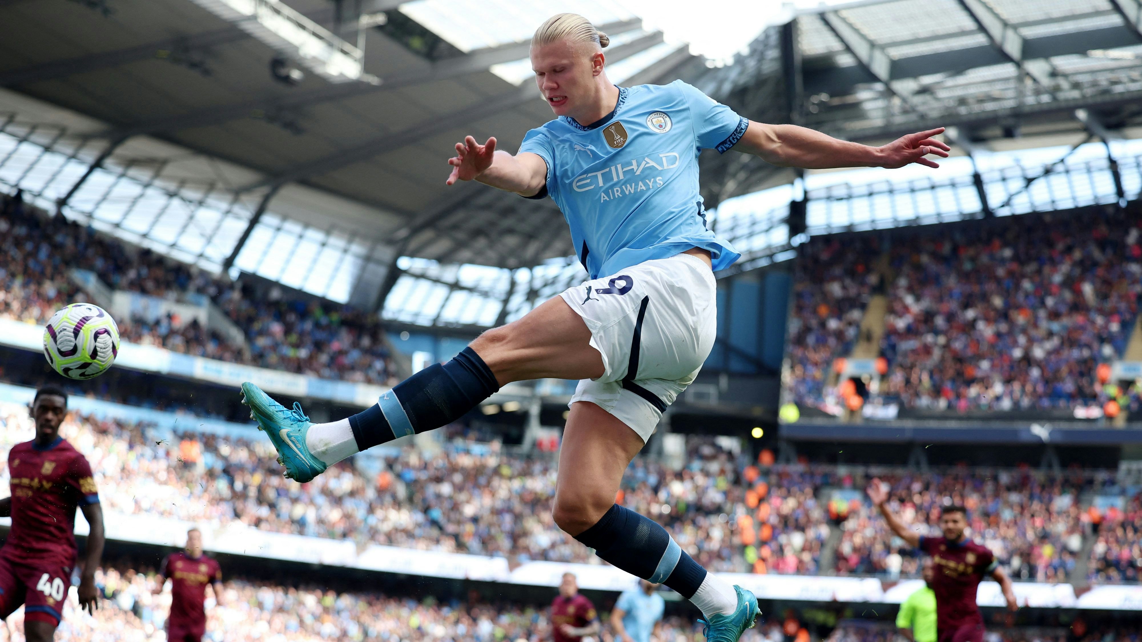 Star-Stürmer Erling Braut Haaland. 