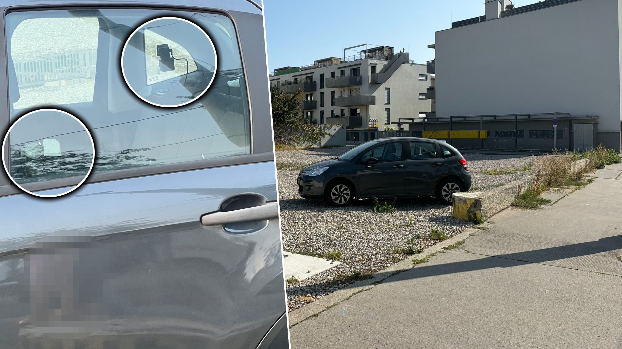 Kameras nehmen Verkehrsteilnehmer vor den Zufahrten auf.