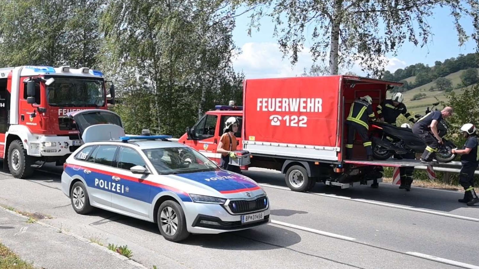 Bei Kirchberg an der Pielach kam es zum Zusammenstoß. Der Moped-Lenker wurde dabei leicht verletzt.