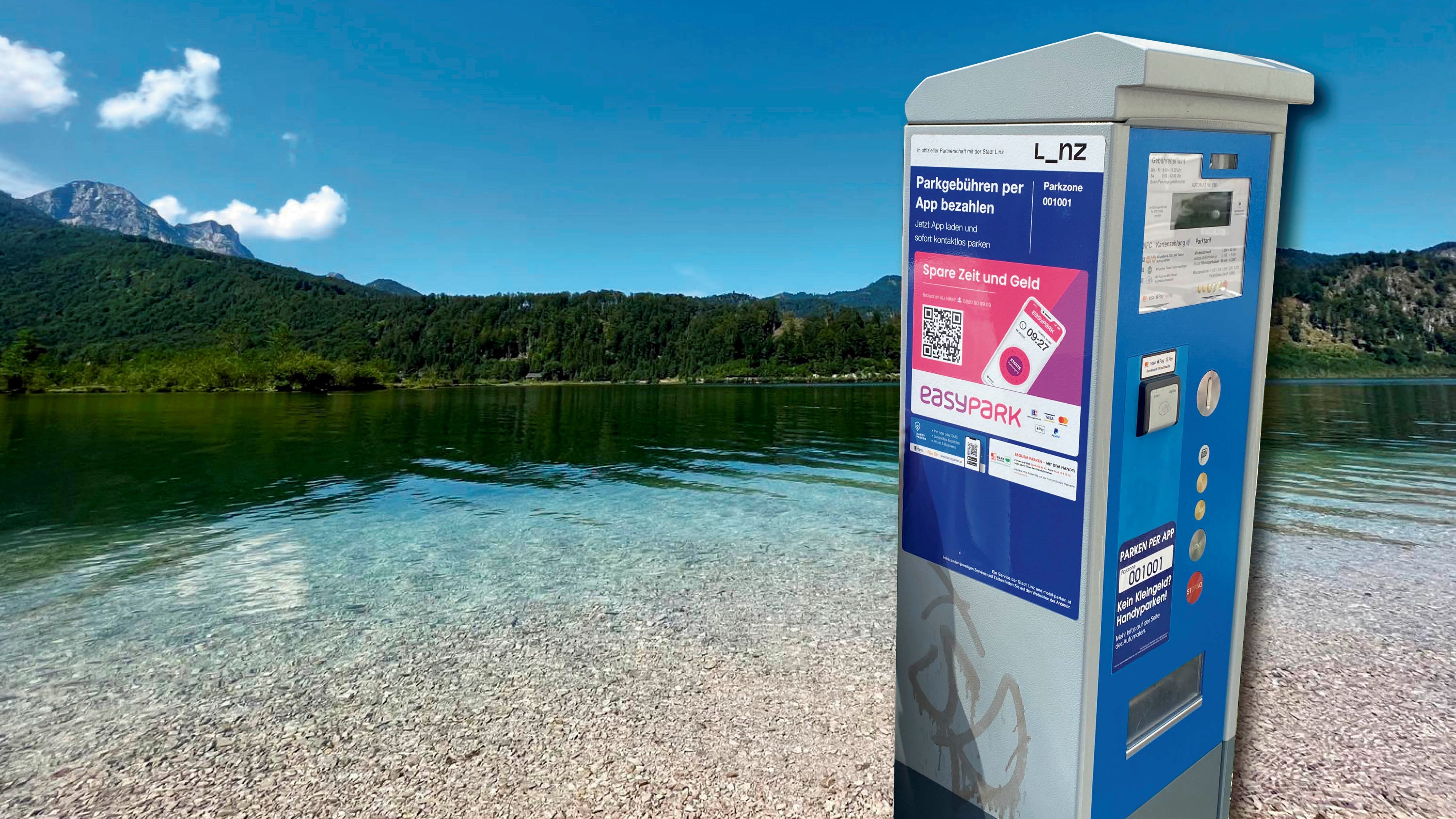Auch am Almsee im Bezirk Gmunden wird jetzt per Parkautomat abkassiert. (Symbolbild)