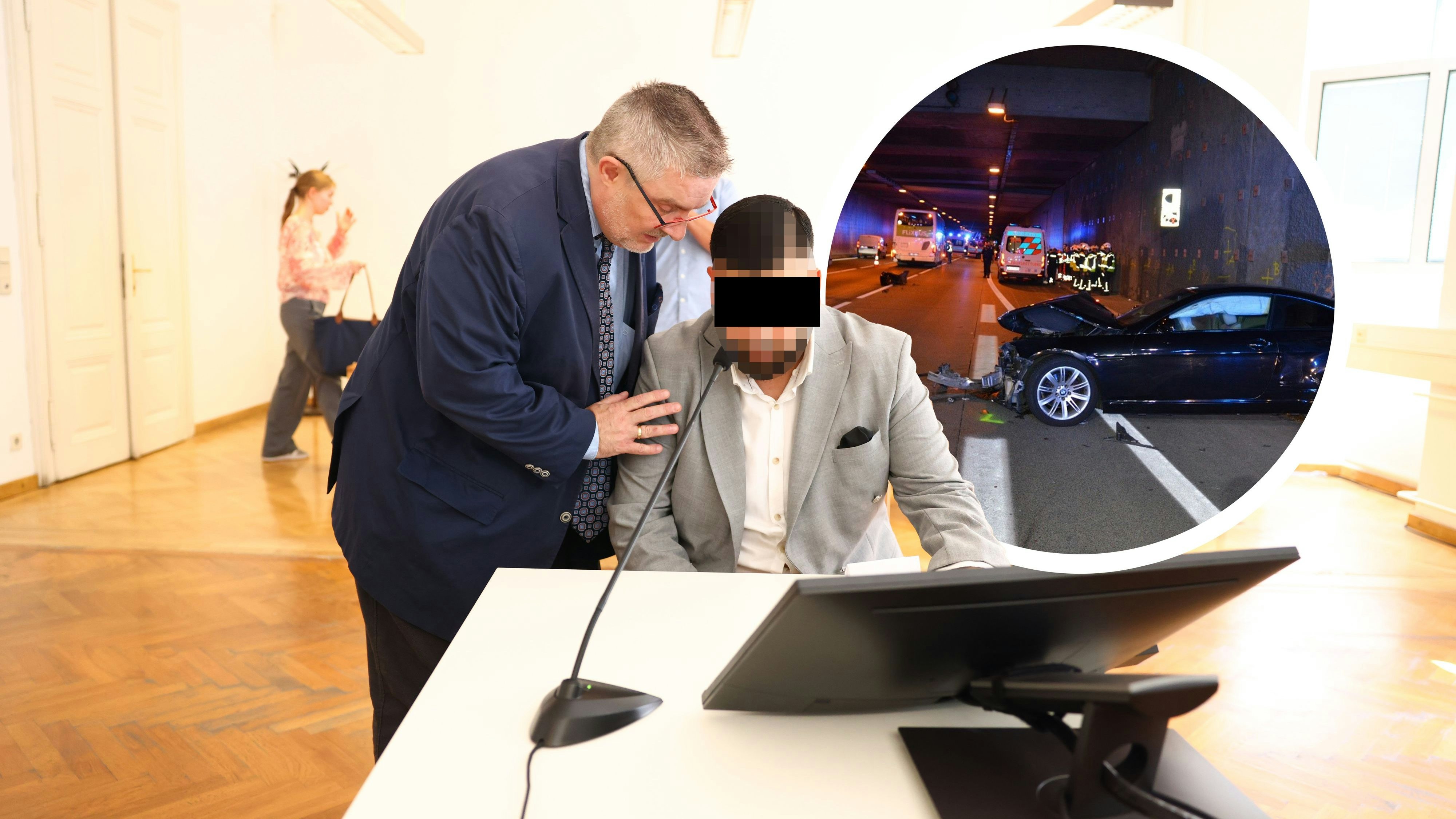 Der Angeklagte mit seinem Verteidiger Roland Friis (l.) – der Jurist erreichte ein mildes Urteil.