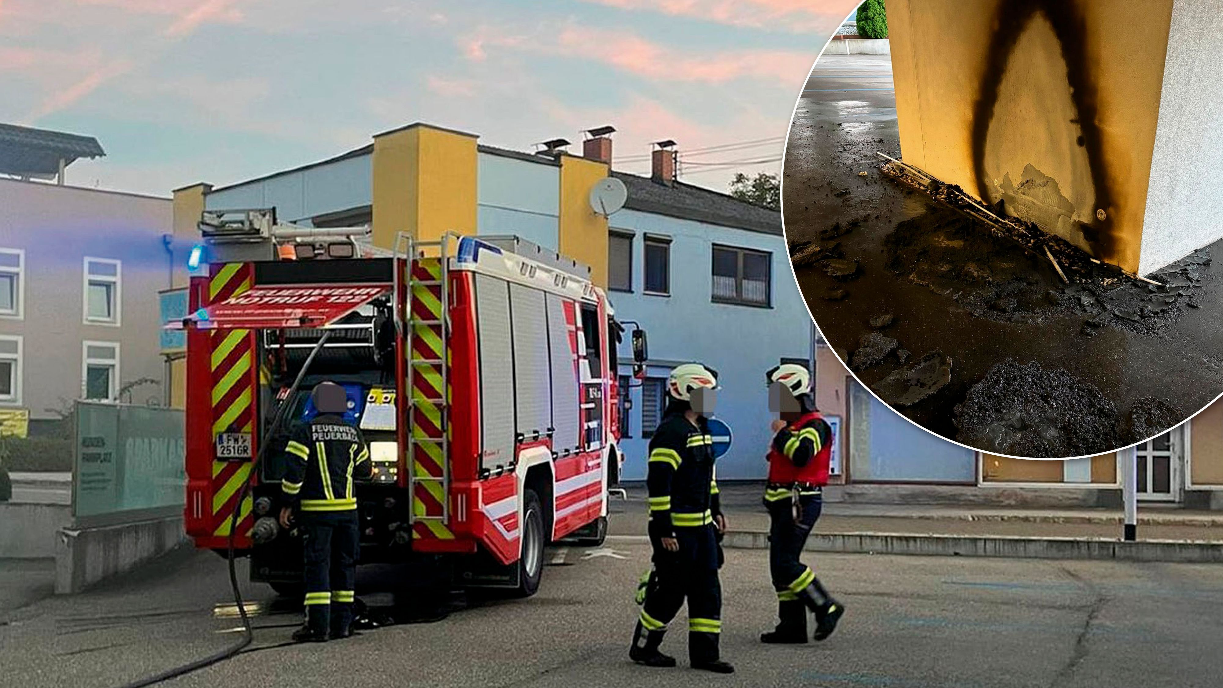 Die Feuerwehr war gefordert: In Peuerbach (Bez. Grieskirchen) standen zwei Mülltonnen in Brand.