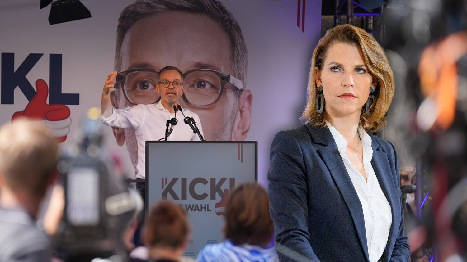 ÖVP-Verfassungsministerin Karoline Edtstadler reagiert auf die Aussagen von FPÖ-Chef Herbert Kickl bei seinem Wahlkampfauftakt in Hallein, Salzburg.