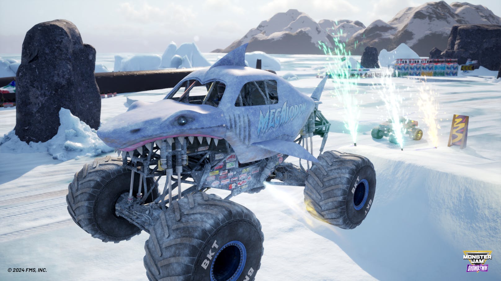 ... und lässt uns mit dem neuen "Monster Jam Showdown" auf <a rel="nofollow" href="https://www.heute.at/t/playstation-5-100093995">PlayStation 4 und 5</a>, <a rel="nofollow" href="https://www.heute.at/t/nintendo-100056311">Nintendo Switch</a>, <a rel="nofollow" href="https://www.heute.at/t/xbox-series-x-100093996">Xbox One und Series X|S</a> sowie PC ...