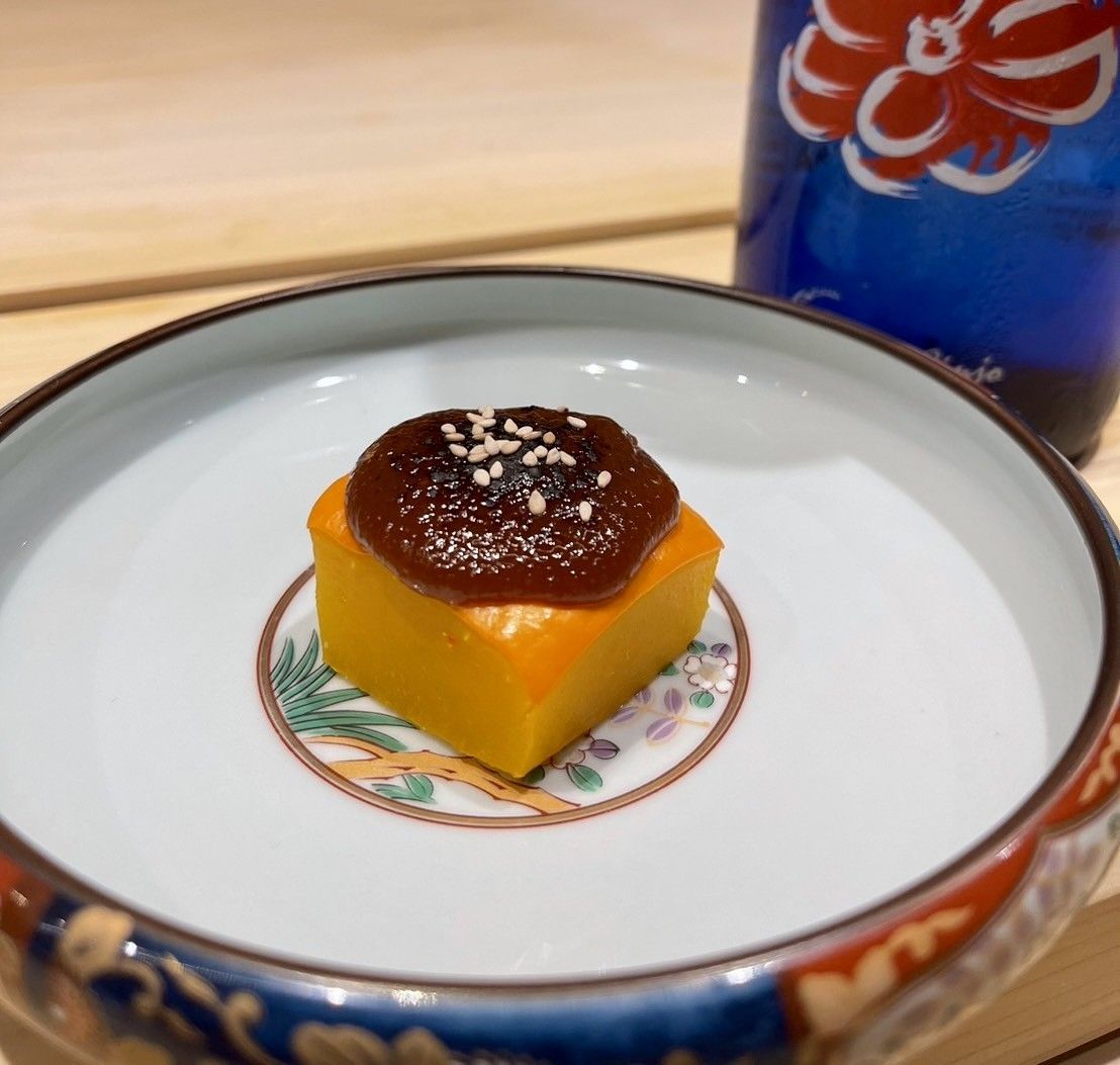 Gedämpfter Kürbis mit Dengaku-Miso