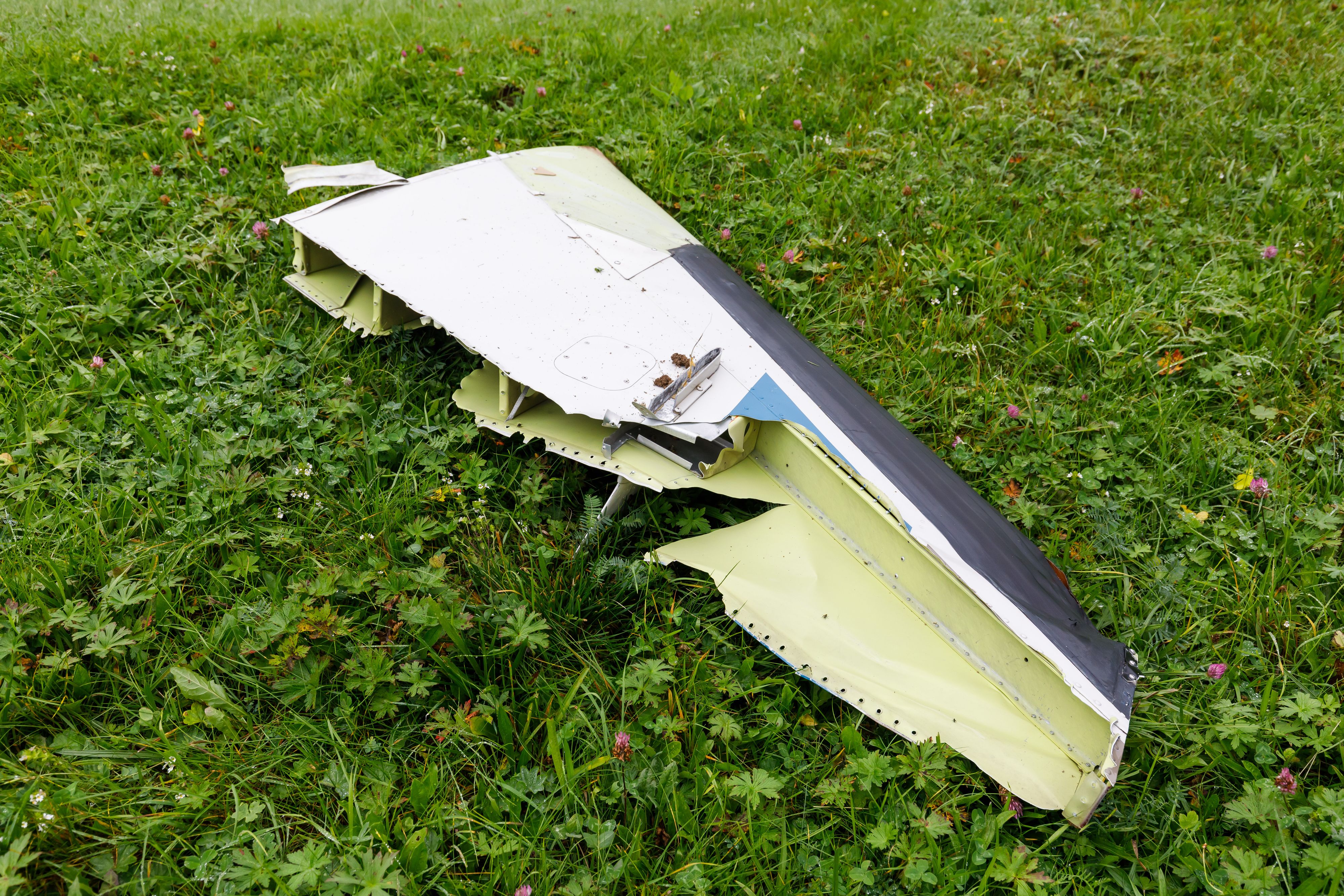 Flugzeugabsturz in Brand