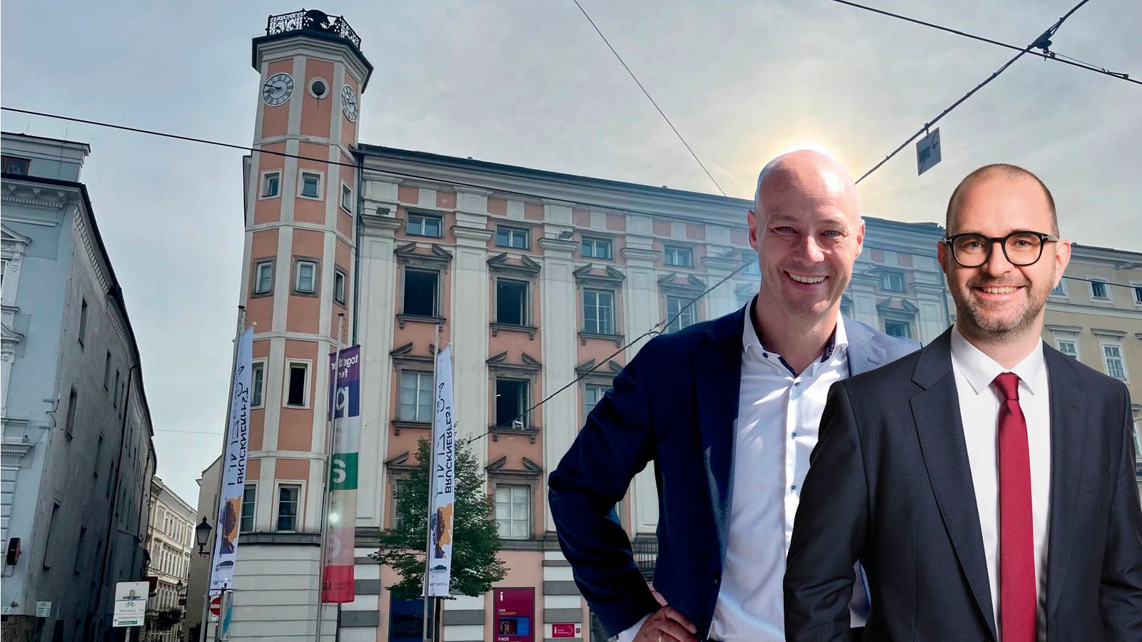 Dietmar Prammer (SPÖ) und Martin Hajart (ÖVP) duellieren sich um den Bürgermeistersessel.