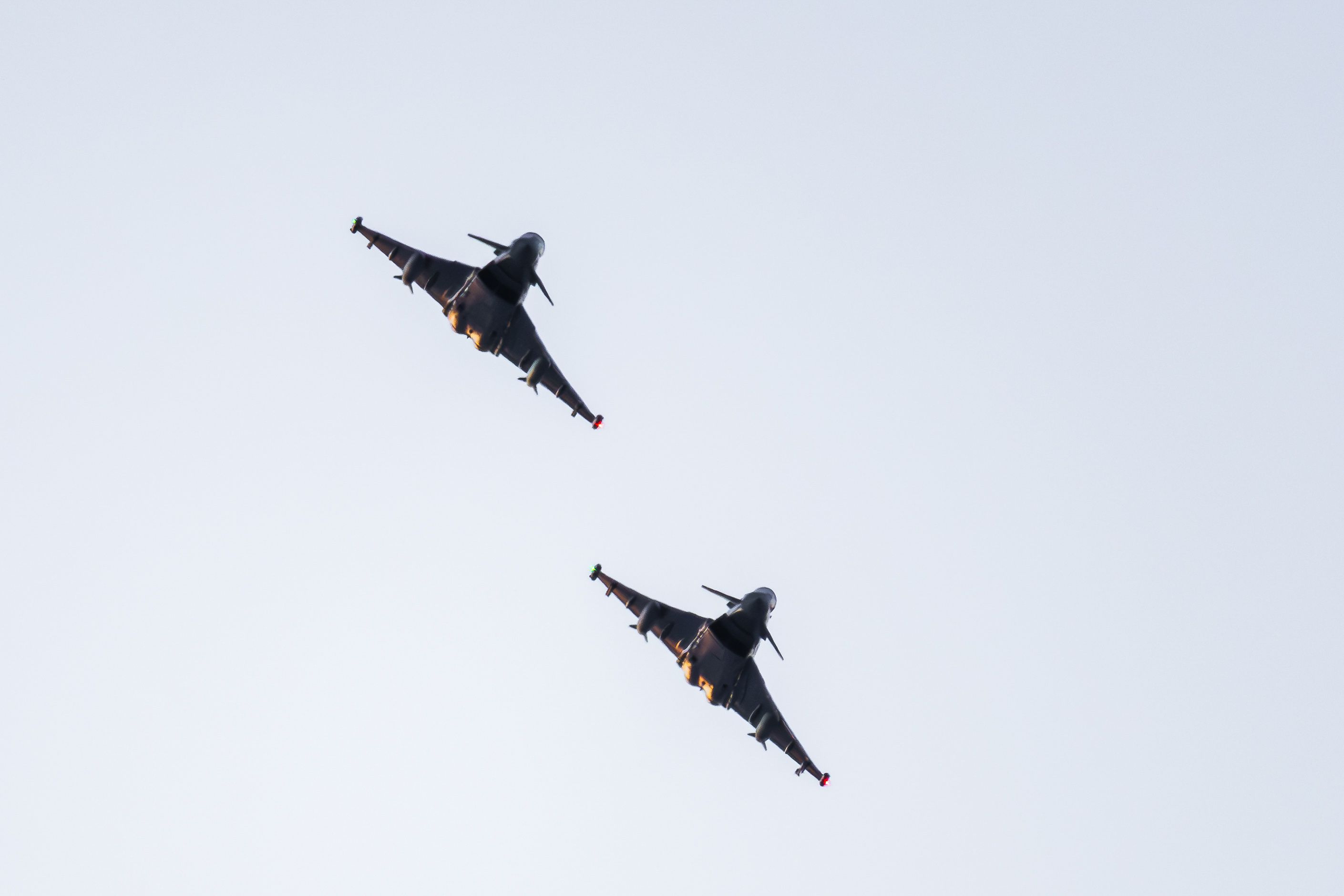 Archivbild eines Eurofighter-Einsatzes – im Bild ein Überflug im Zuge des Ski-Opening 2023 in Schladming, Steiermark. 