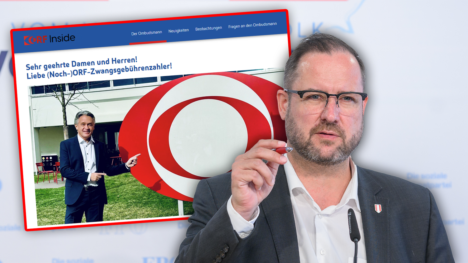 Am Donnerstag präsentierte die FPÖ eine neue Plattform, an die sich Menschen bei Problemen mit dem ORF wenden können.