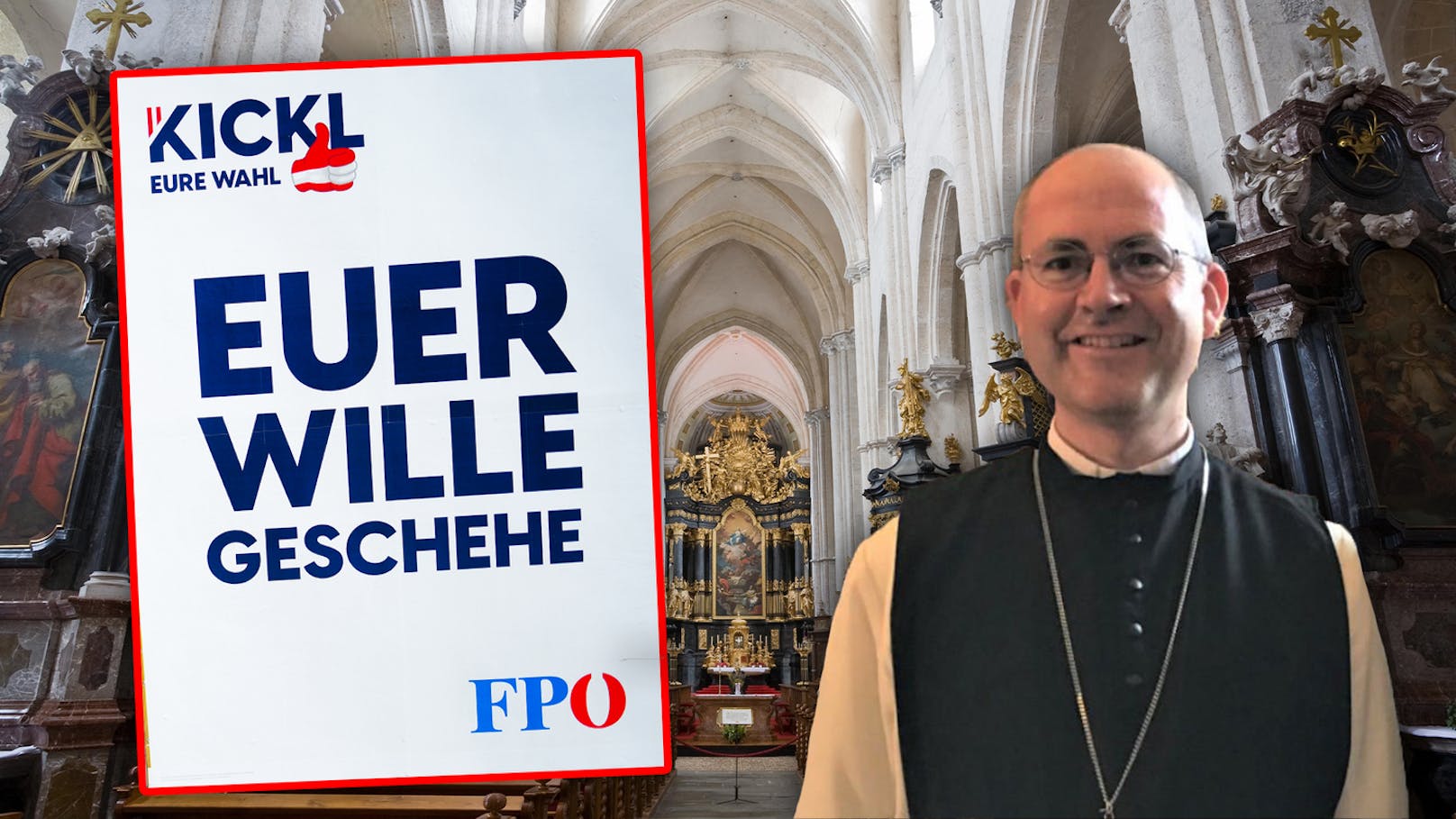 "Geschmackslos" – Abt Maurer schockiert über FPÖ-Plakat