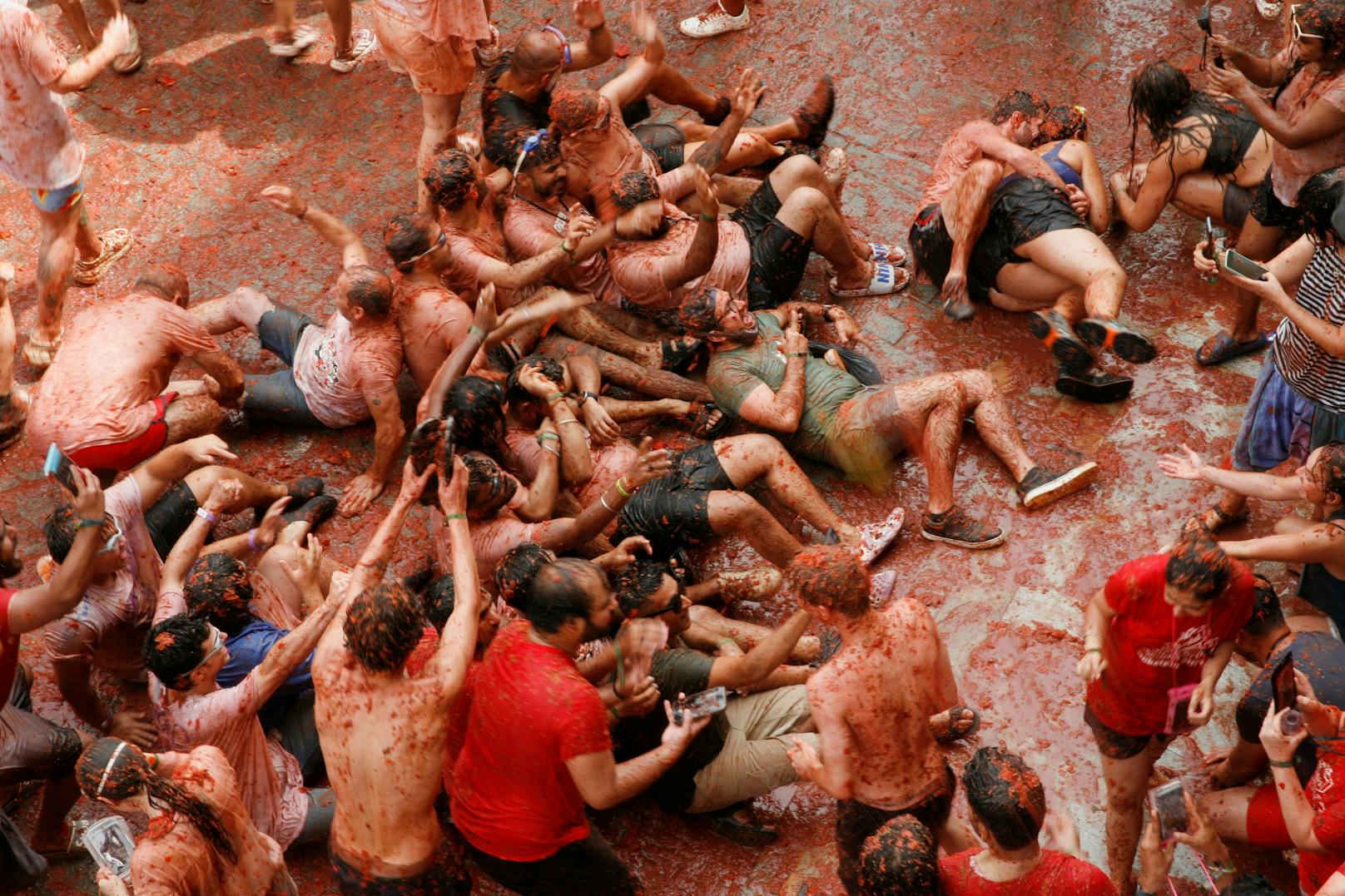 "La Tomatina" findet seit 1945 immer am letzten Mittwoch im August statt.