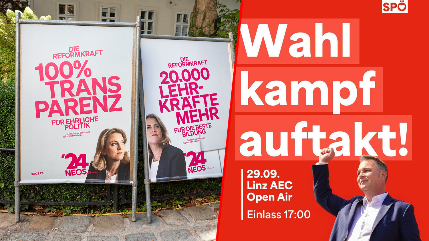 NEOS und SPÖ machen mitten im Wahlkampf einen peinlichen Fehler.