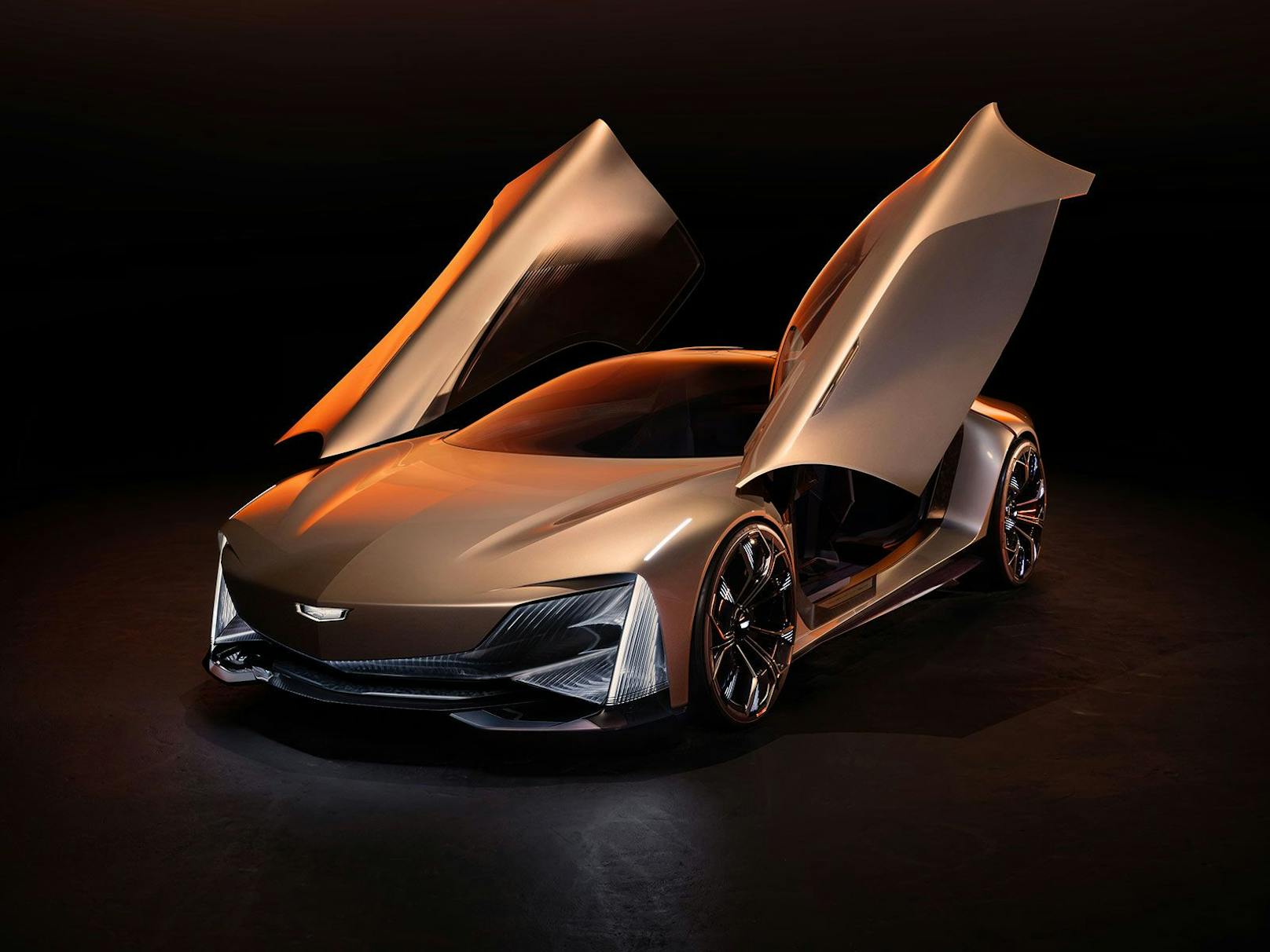 Das Cadillac Opulent Velocity Concept wirkt optisch sehr sportlich.